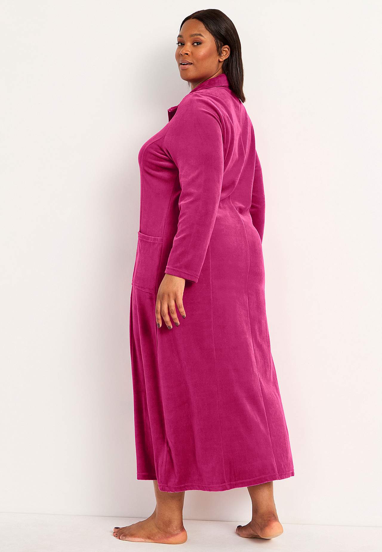 Velour, long robe