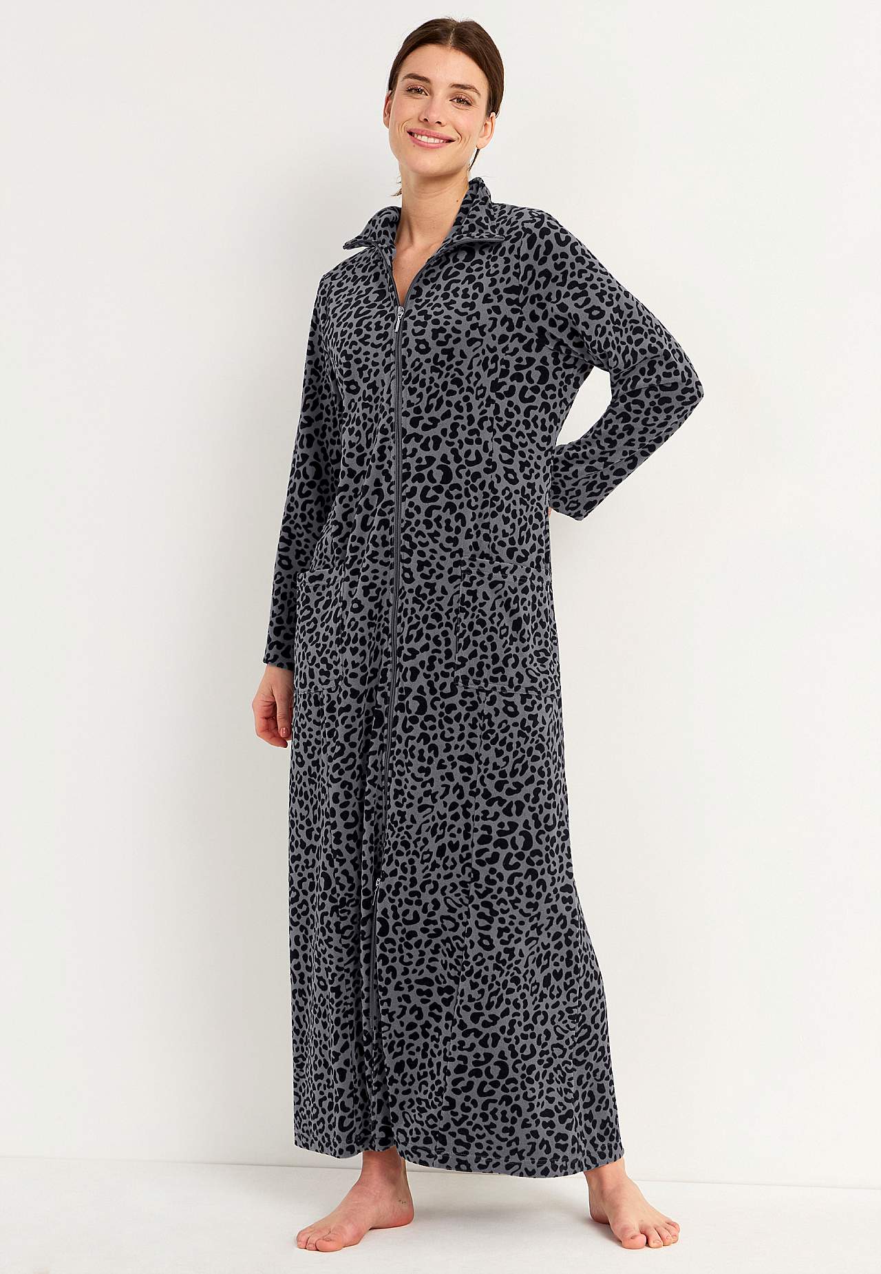 Velour, long robe