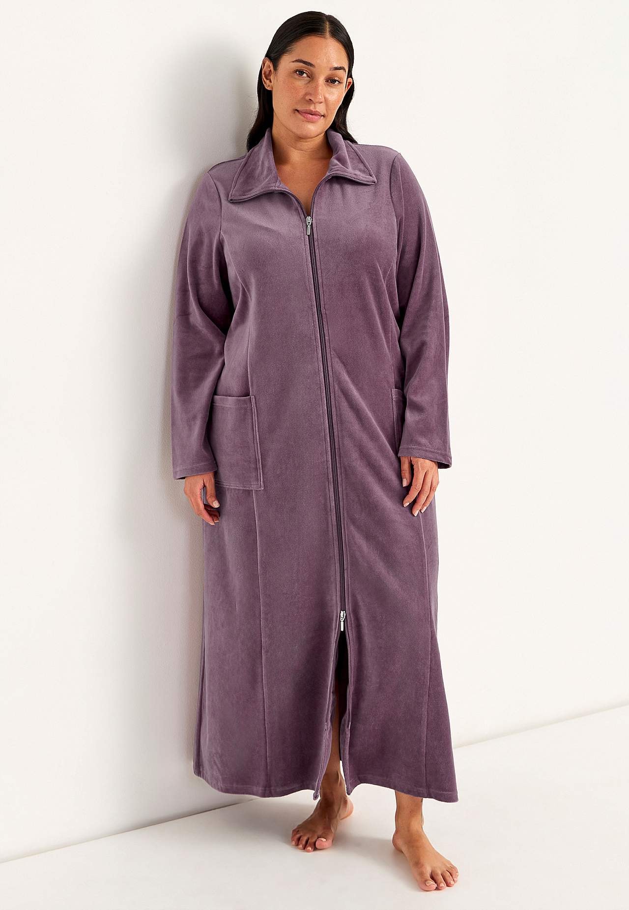 Velour, long robe Wilma