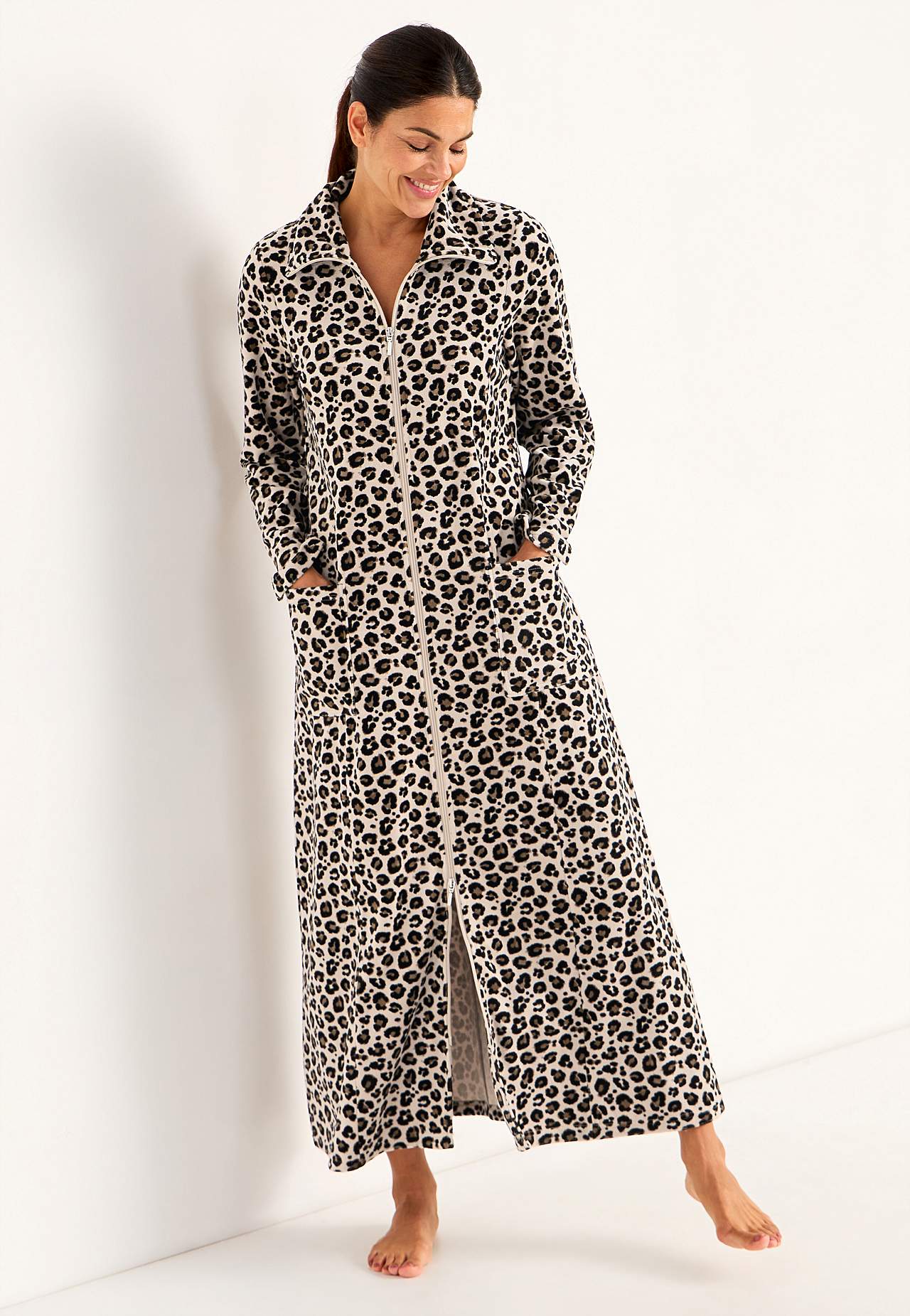 Velour, long robe Wilma