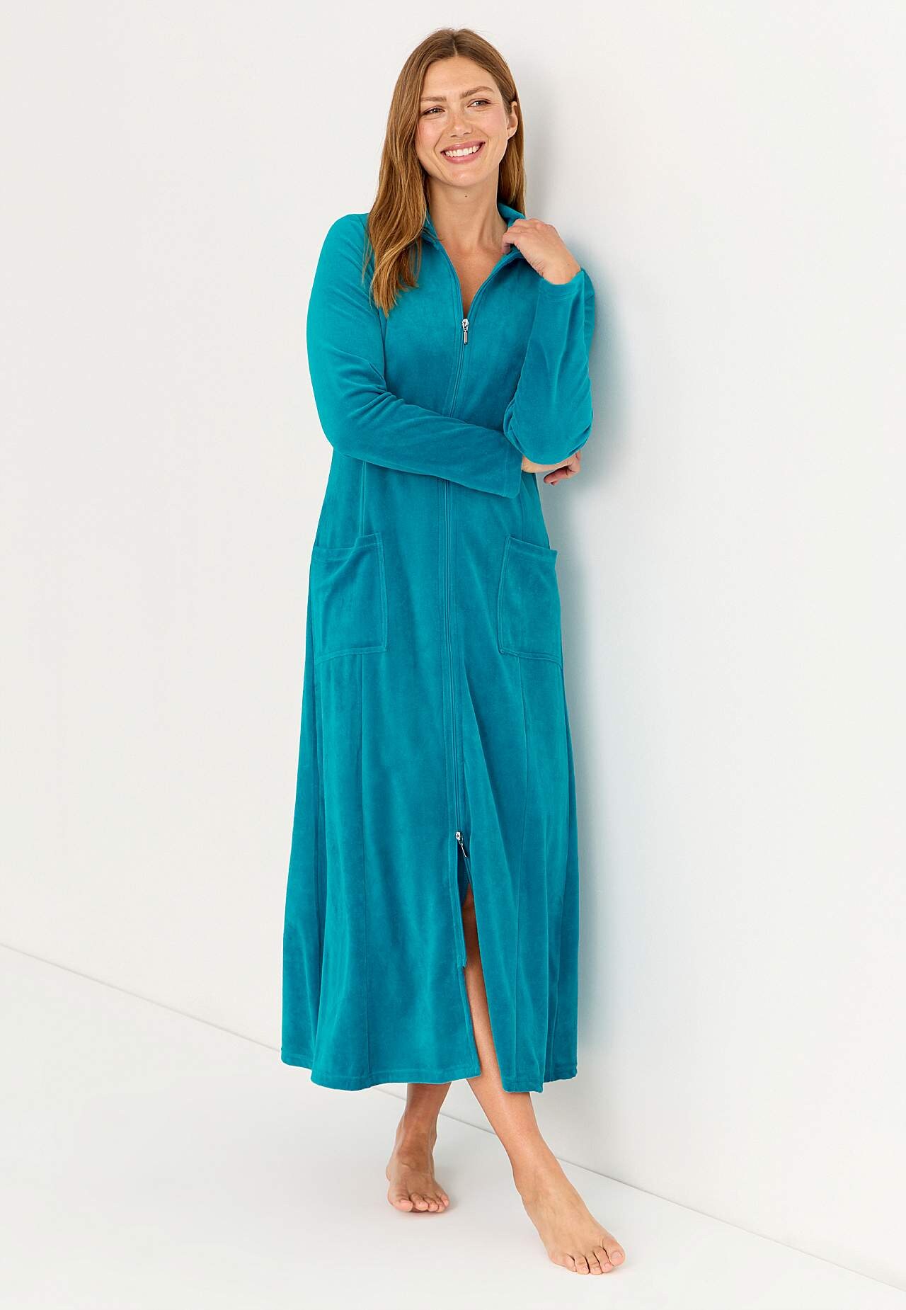 Velour, long robe Wilma