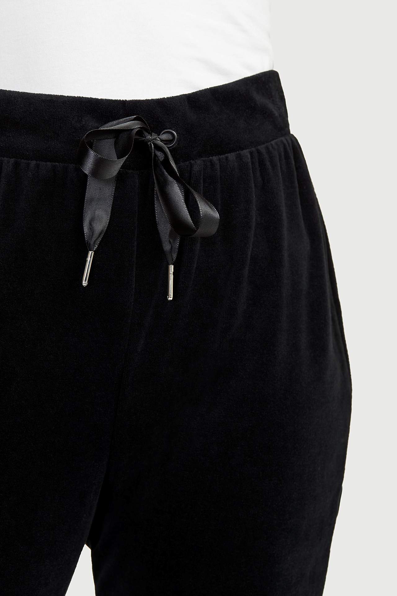 Velour trousers with bootcut Wilma