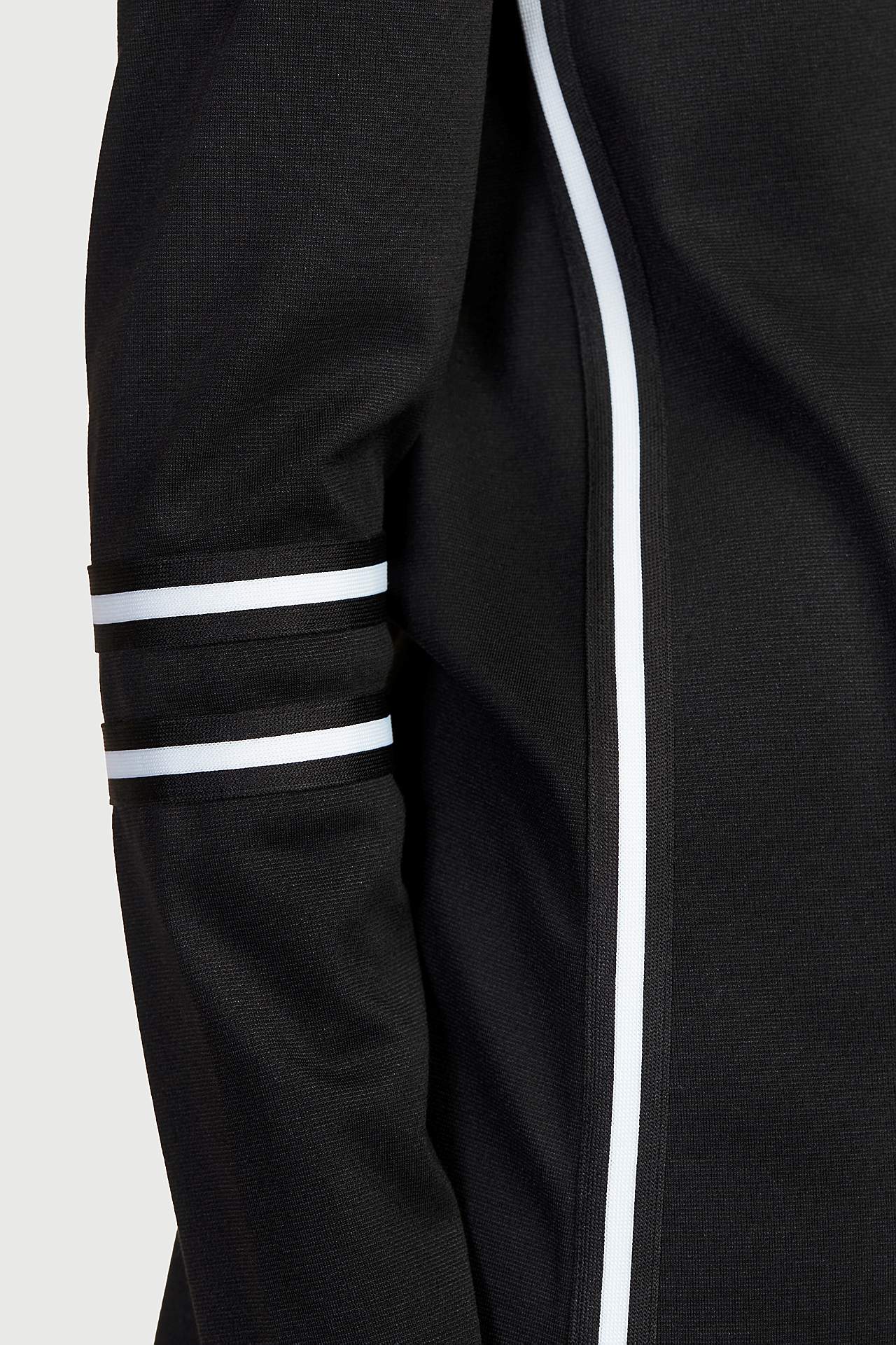 Jersey dress with contrast-coloured details