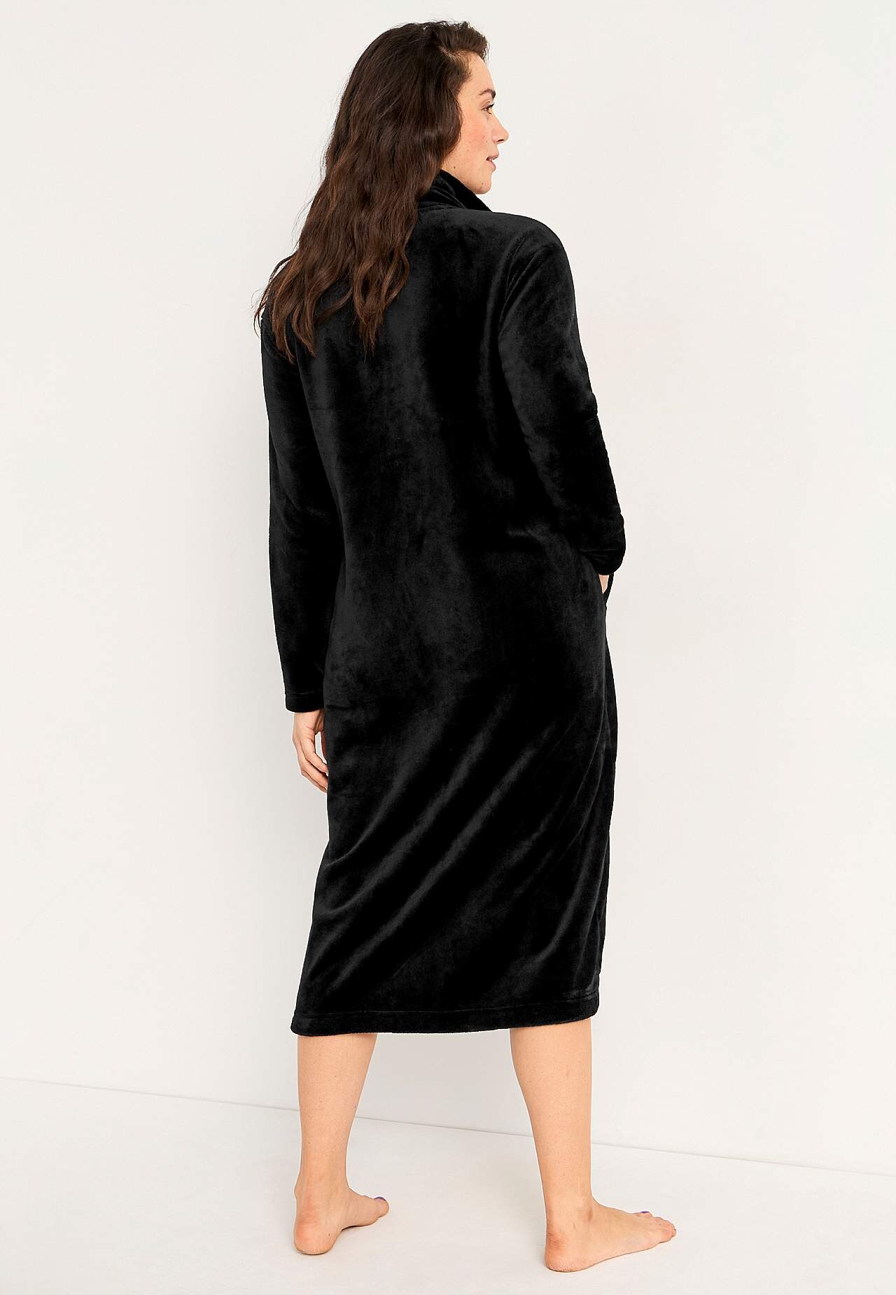Long dressing gown in fleece Philippa