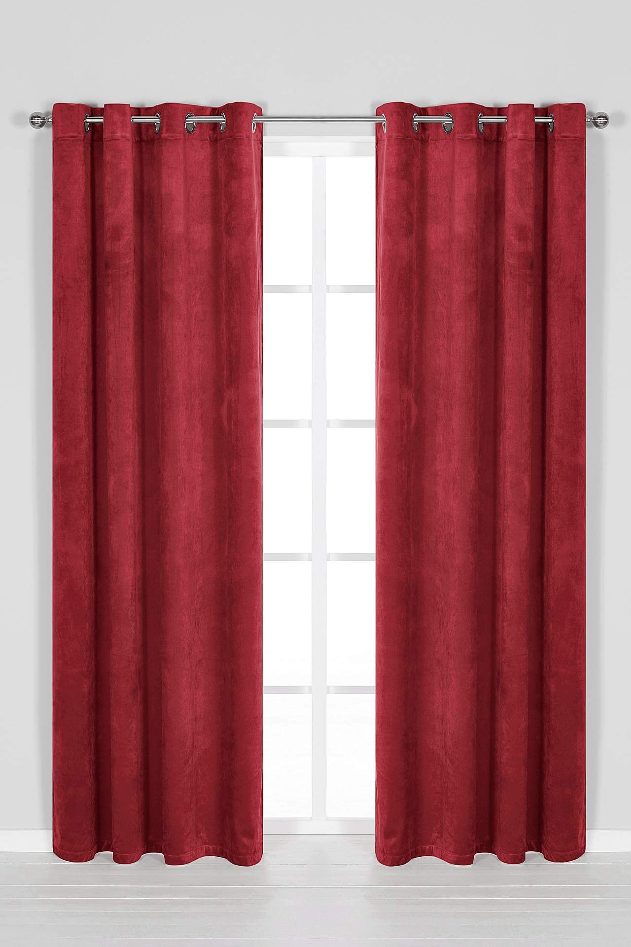 Velvet lengths with eyelets 2-pack