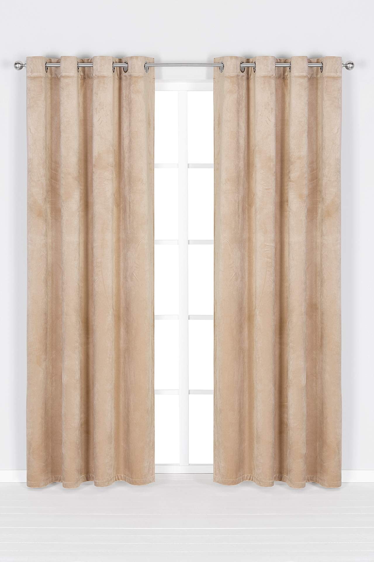 Velvet lengths with eyelets 2-pack