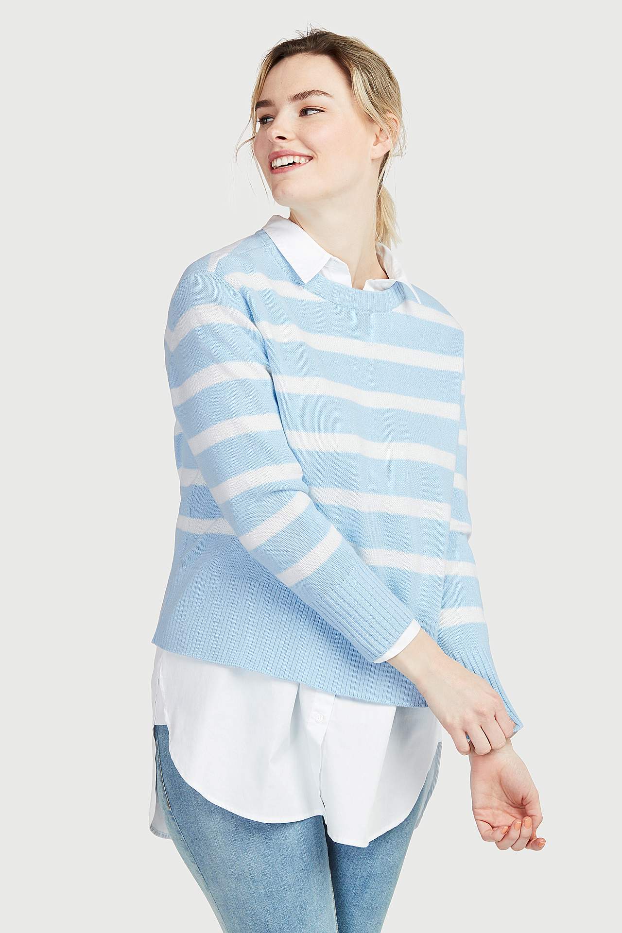 Striped, short jumper Filippa