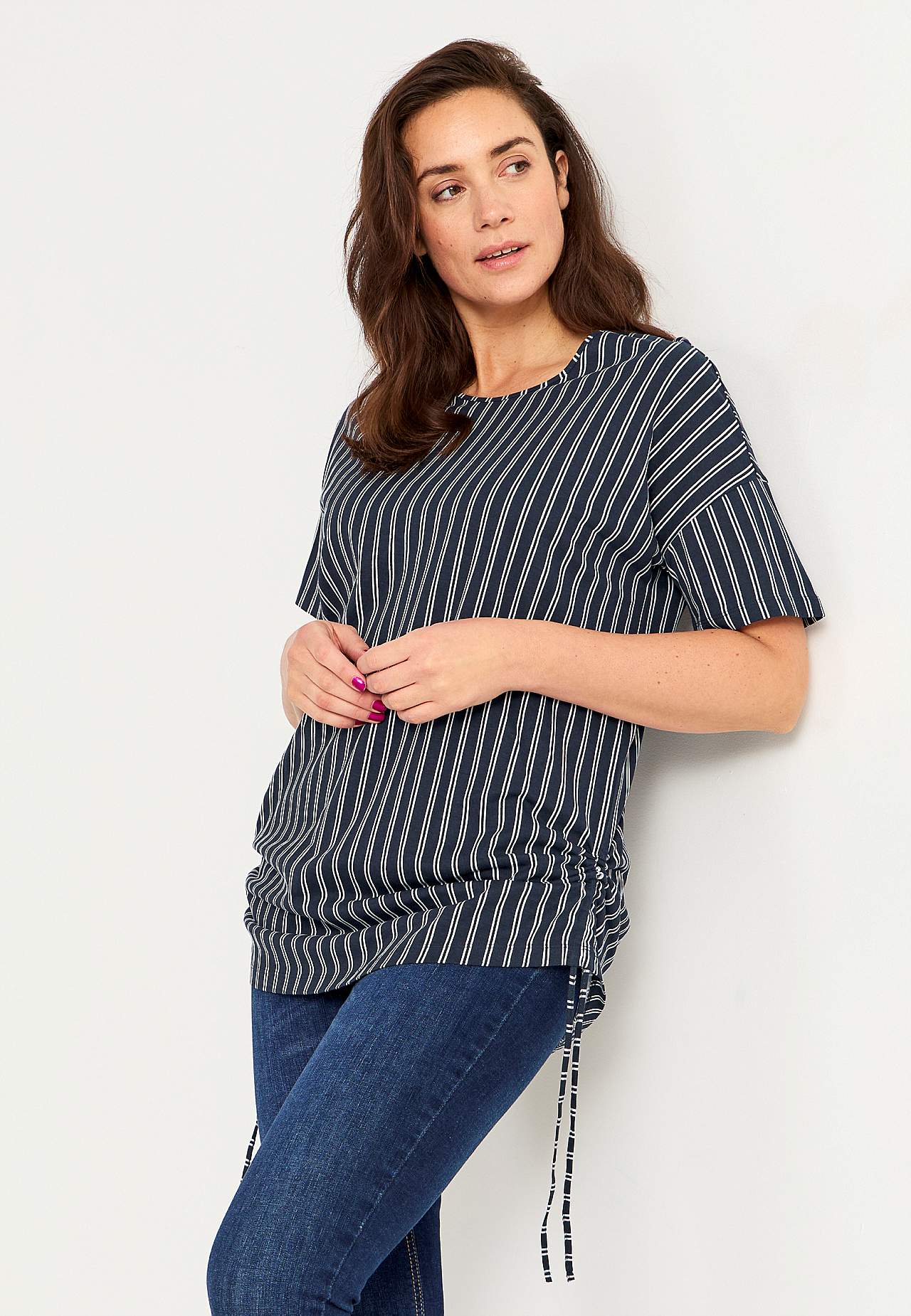 Long top with drawstring at the sides Vilde 2-pack