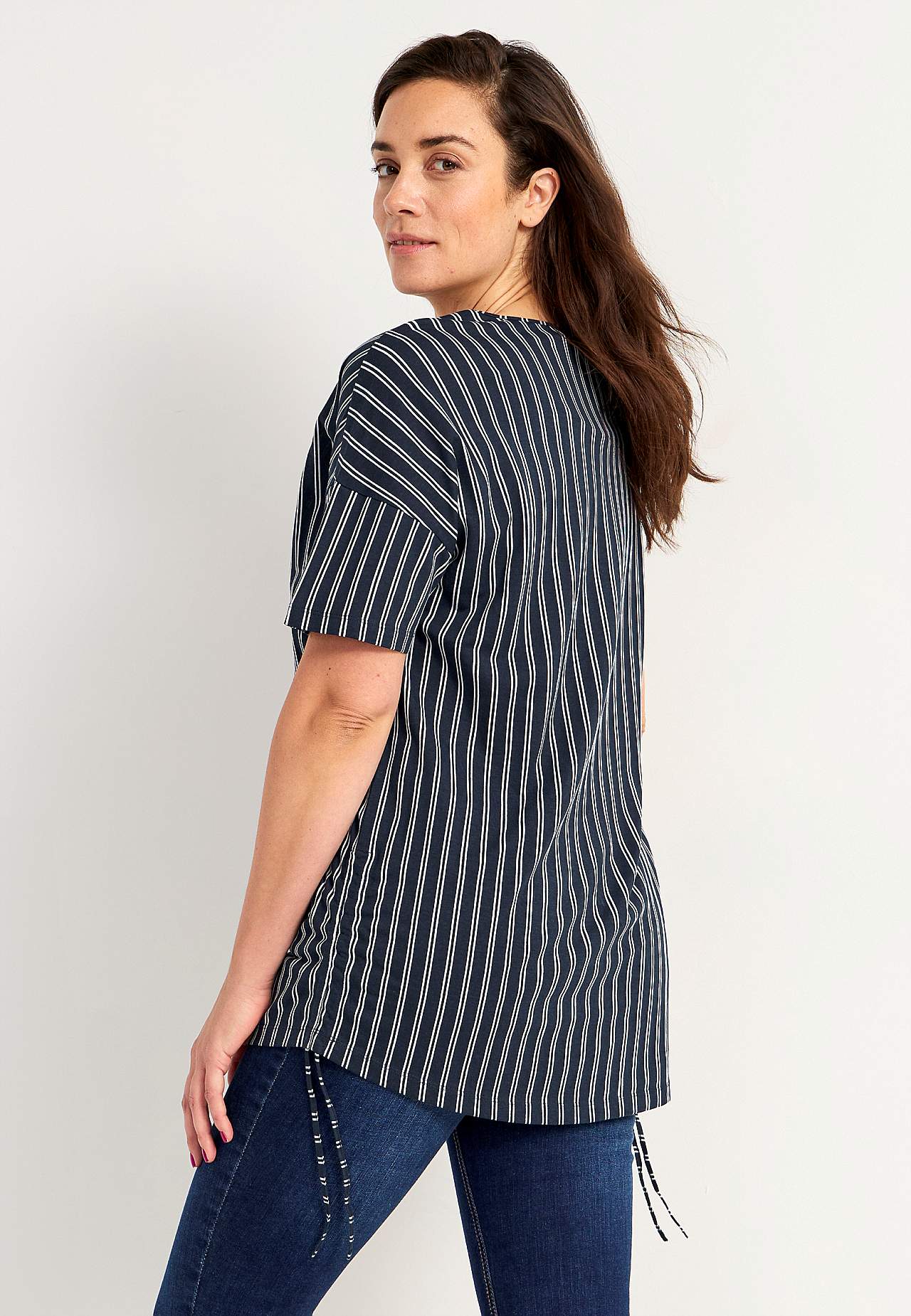 Long top with drawstring at the sides Vilde 2-pack