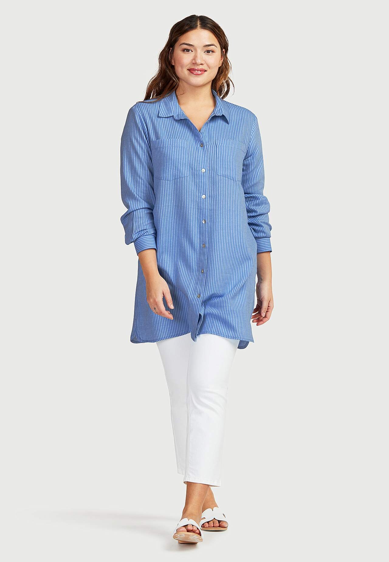 Striped long shirt