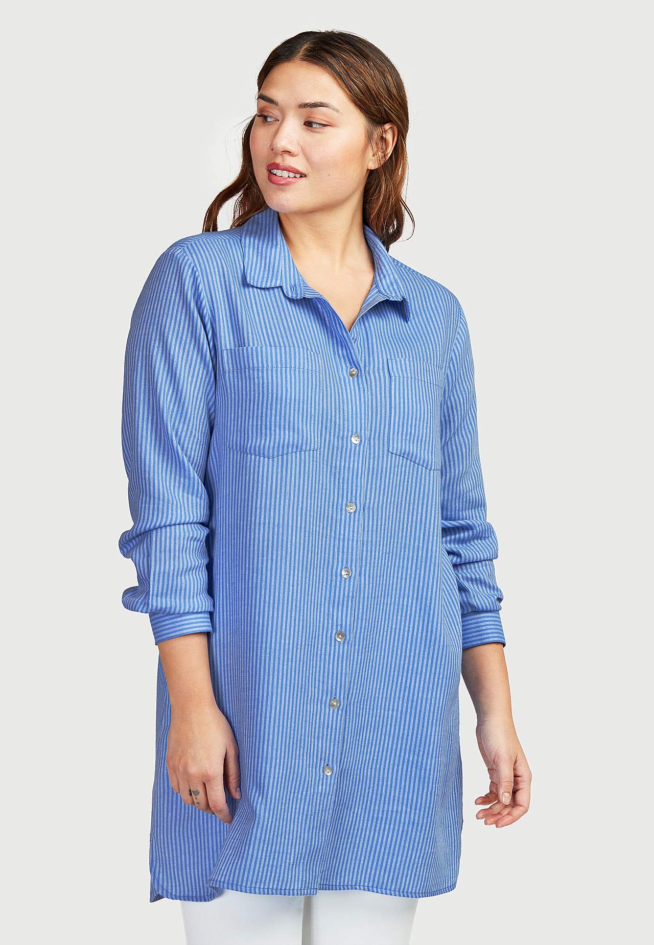 Striped long shirt
