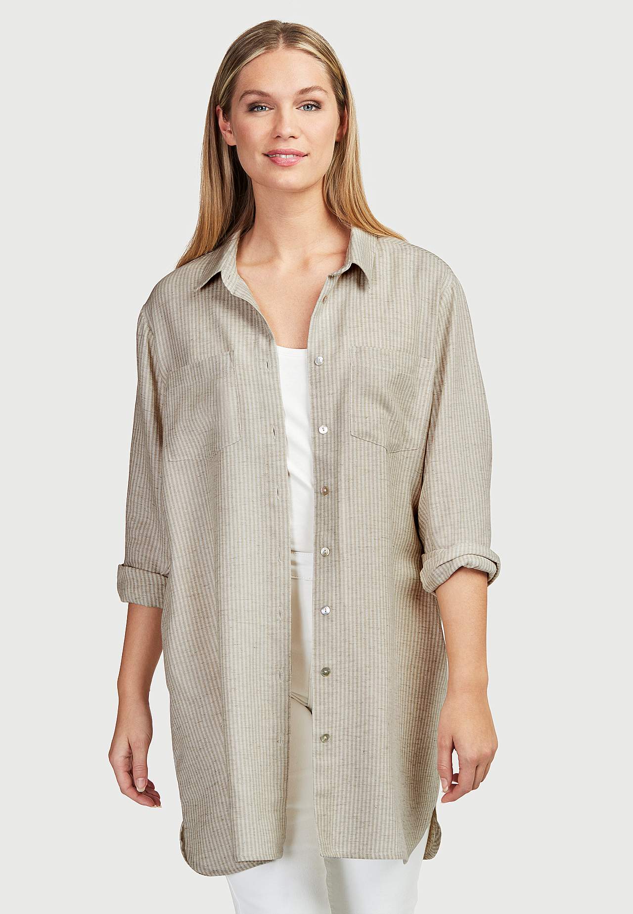 Striped long shirt