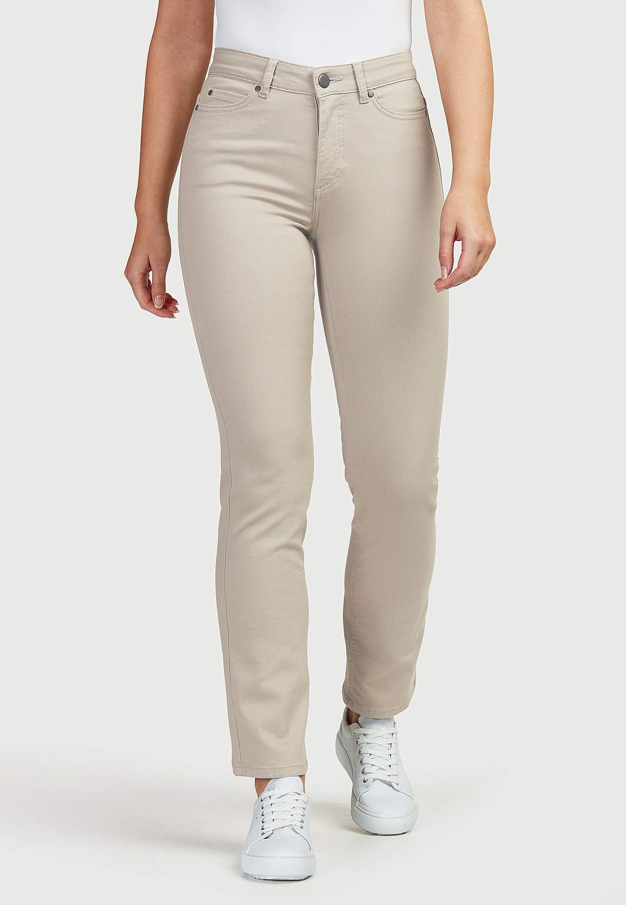 Straight jeans with five-pocket design Linnea