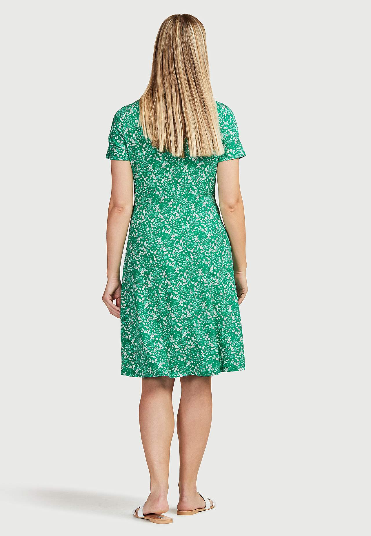 Patterned, short-sleeved jersey dress Jenna