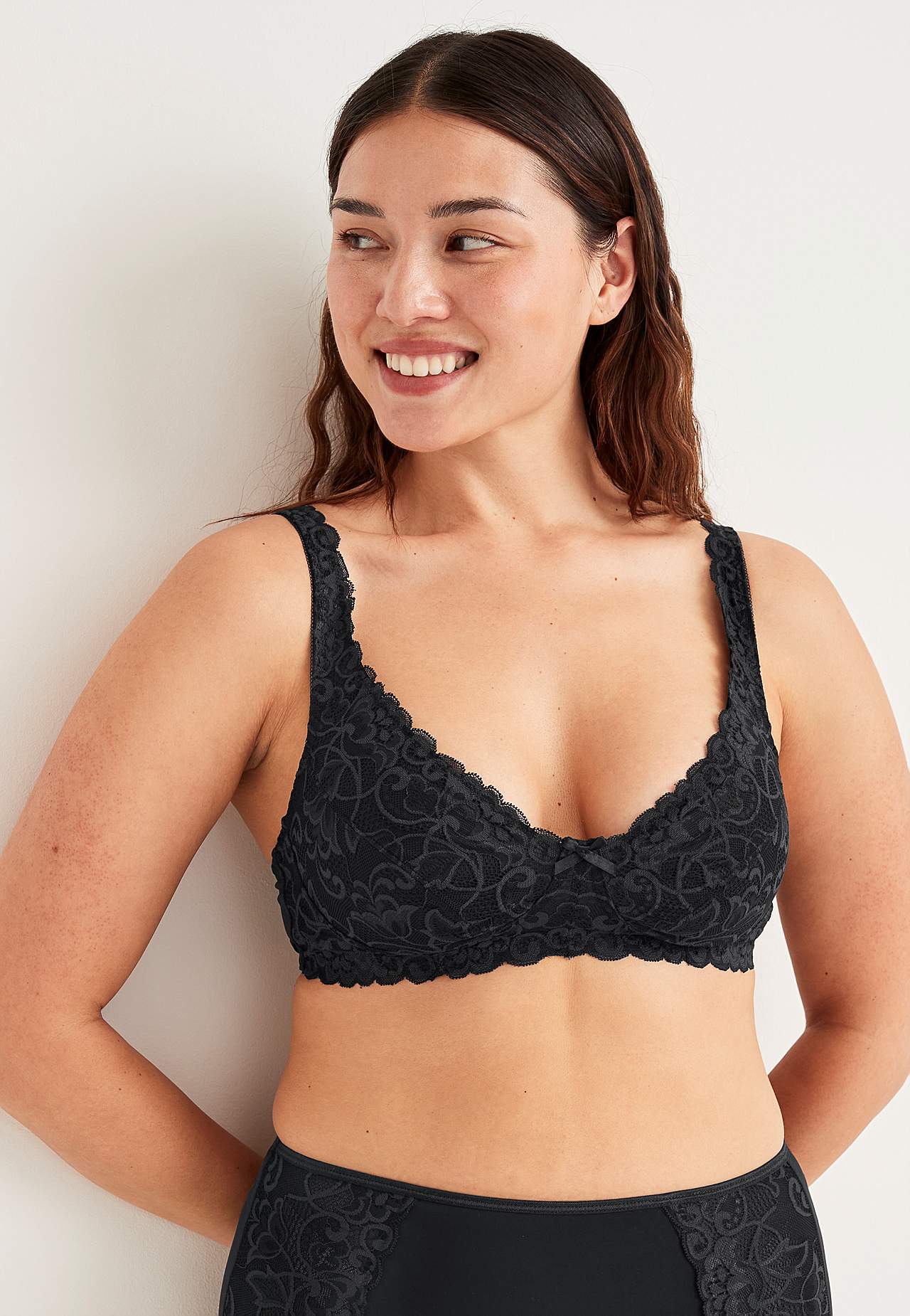 Lace bra without wire