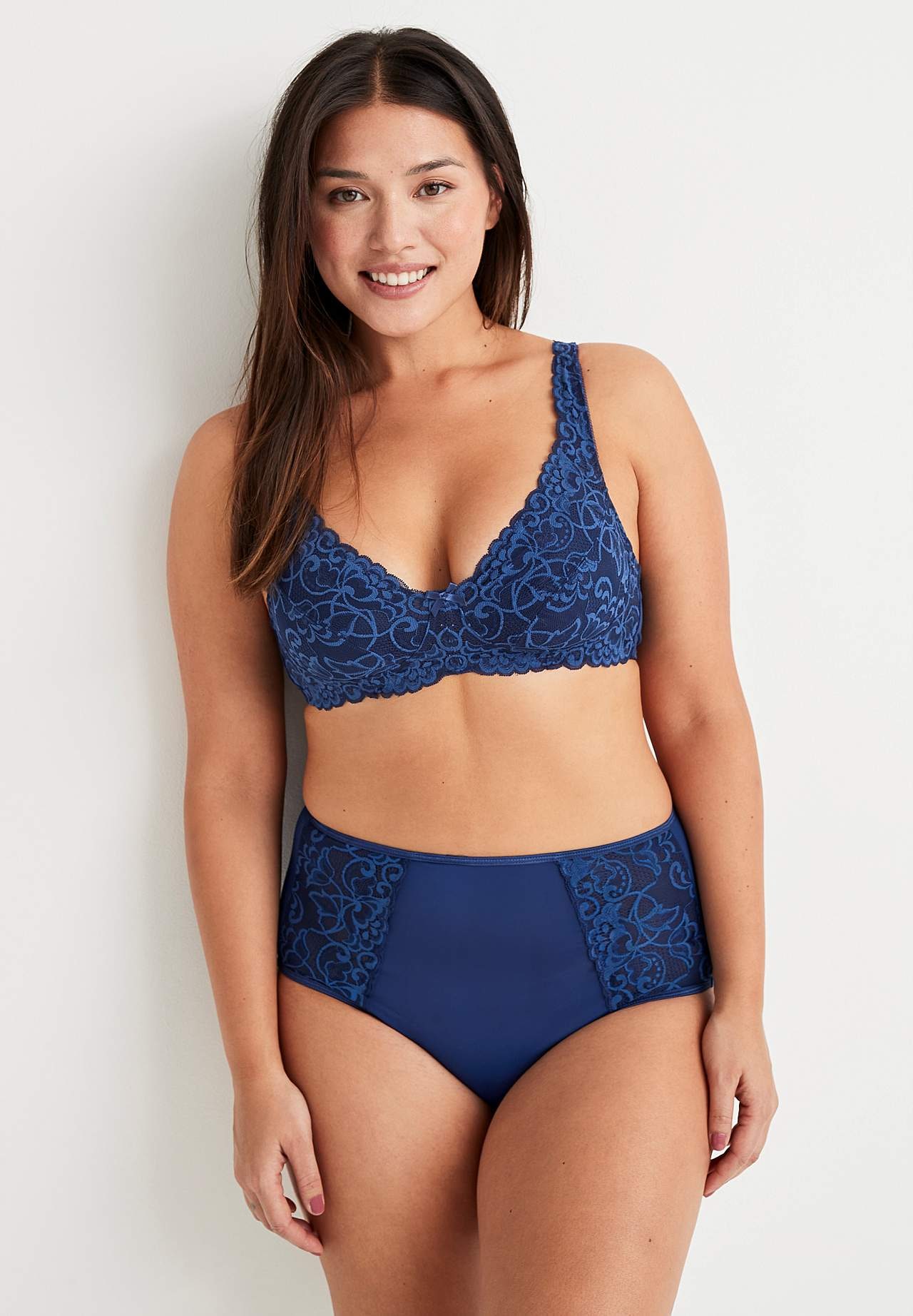 Lace bra without wire