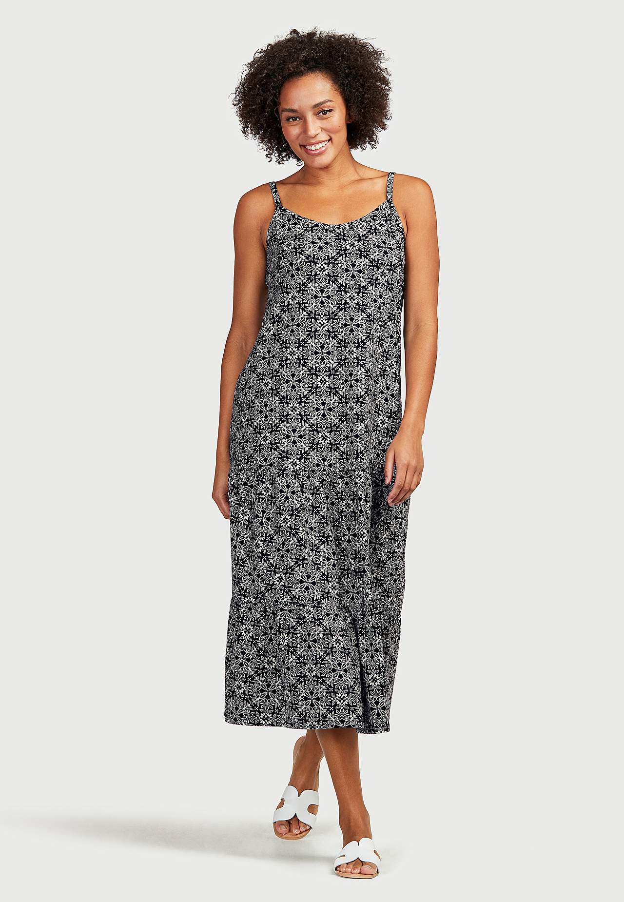 Patterned jersey dress Sigrid