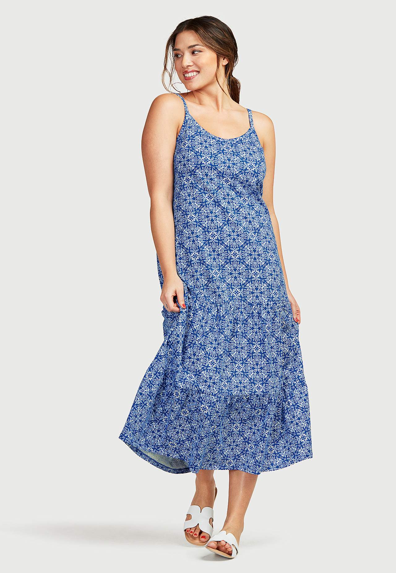 Patterned jersey dress Sigrid