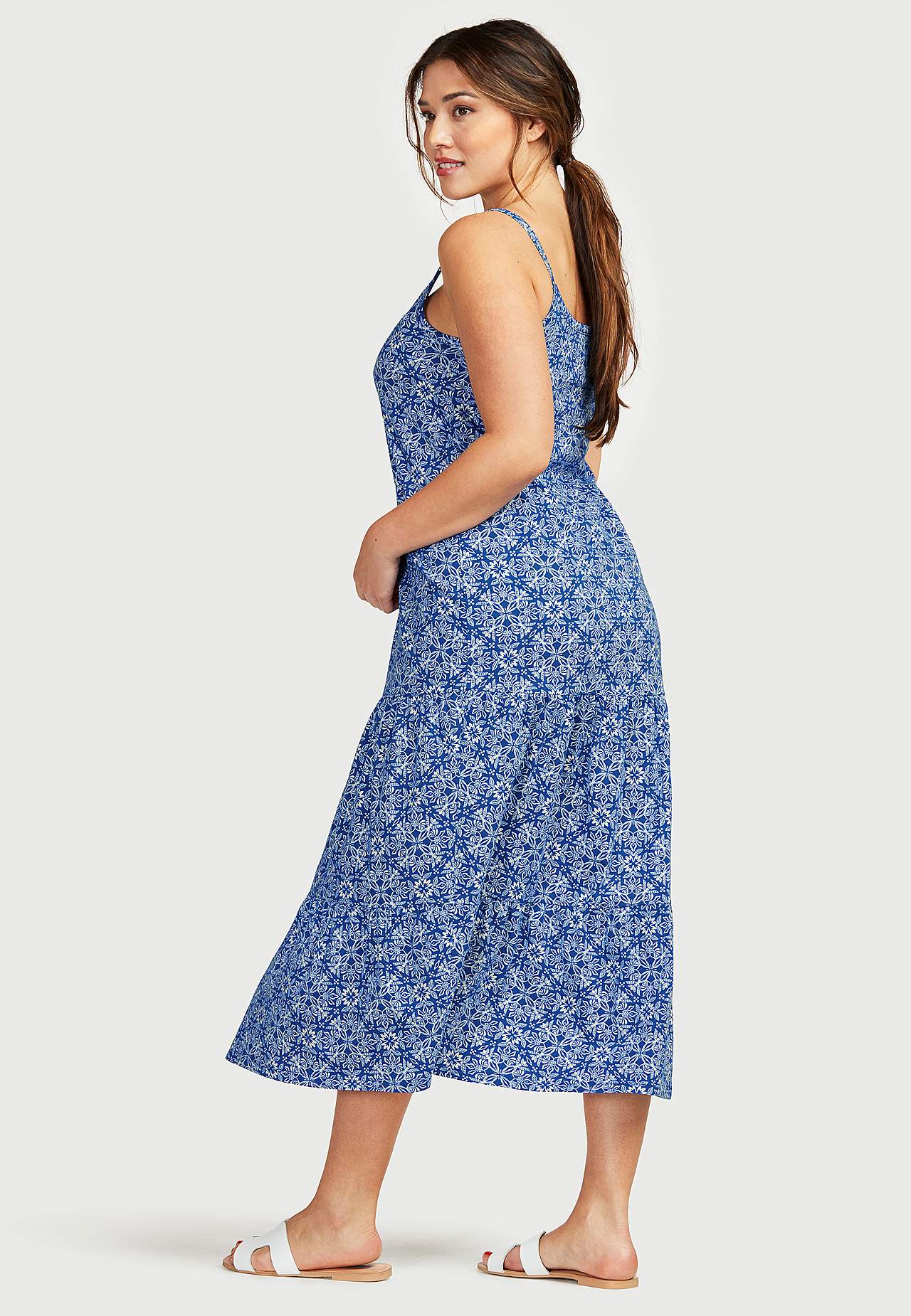 Patterned jersey dress Sigrid