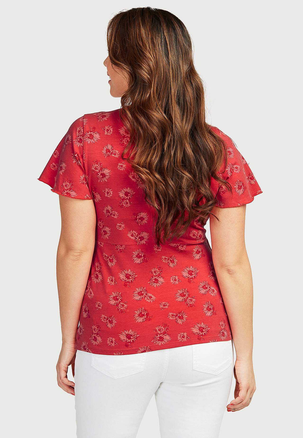 Floral wrap top Hedda