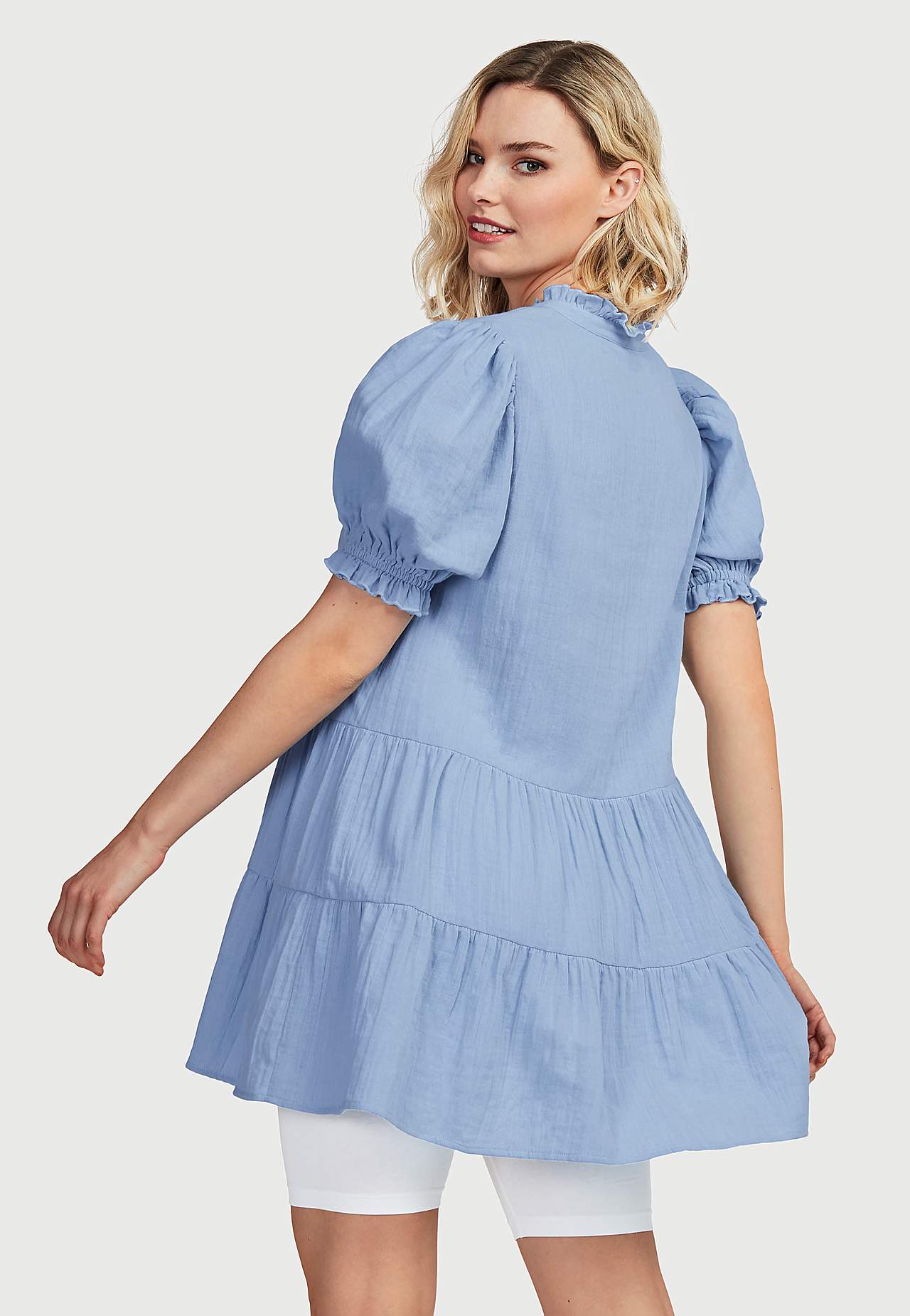 Tunic top in organic cotton