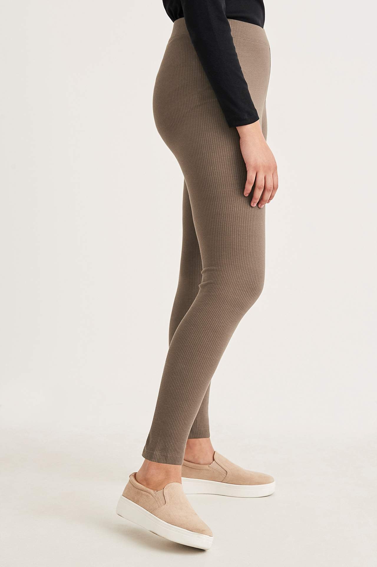 Ribbed leggings