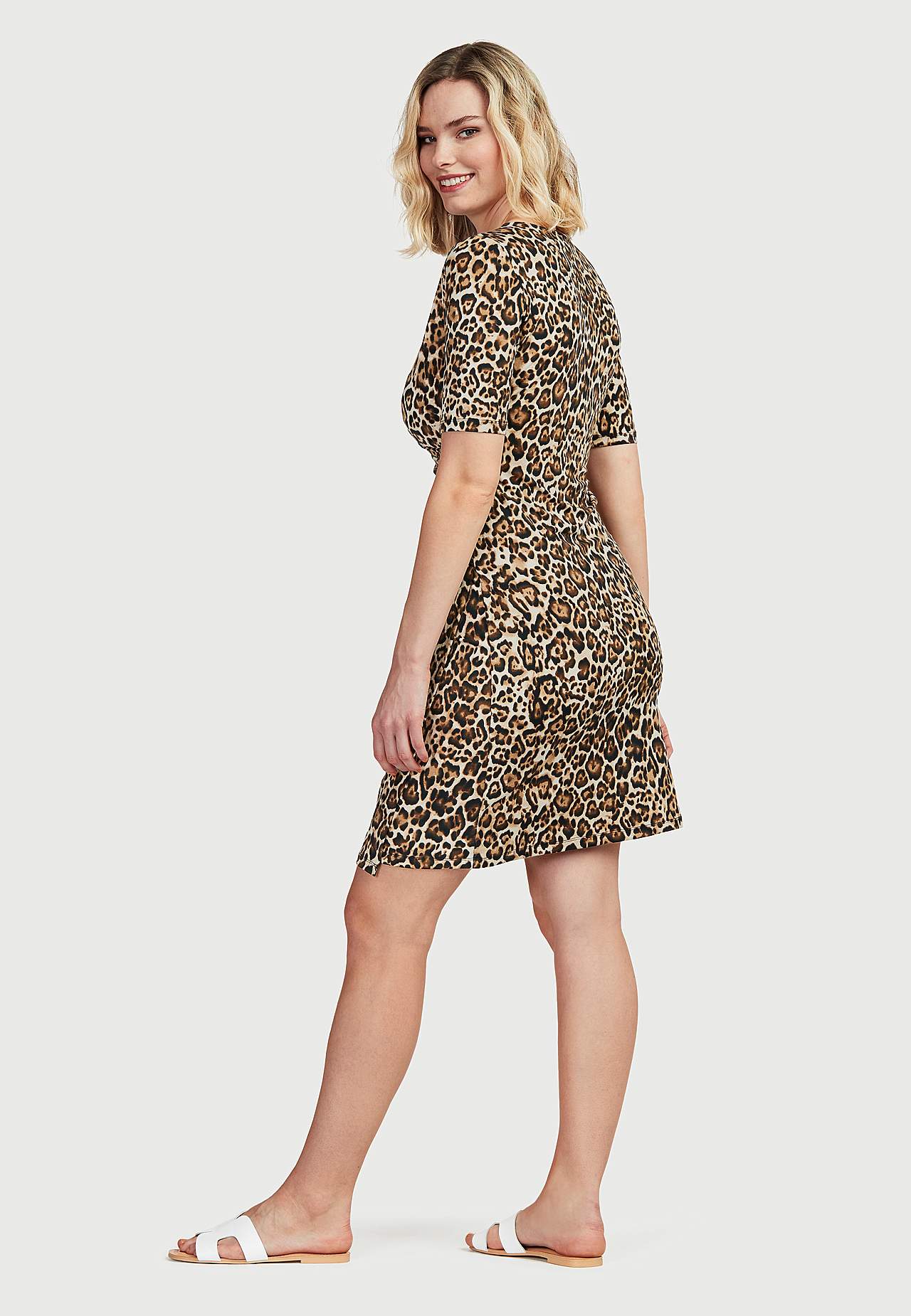 Patterned wrap dress Polly