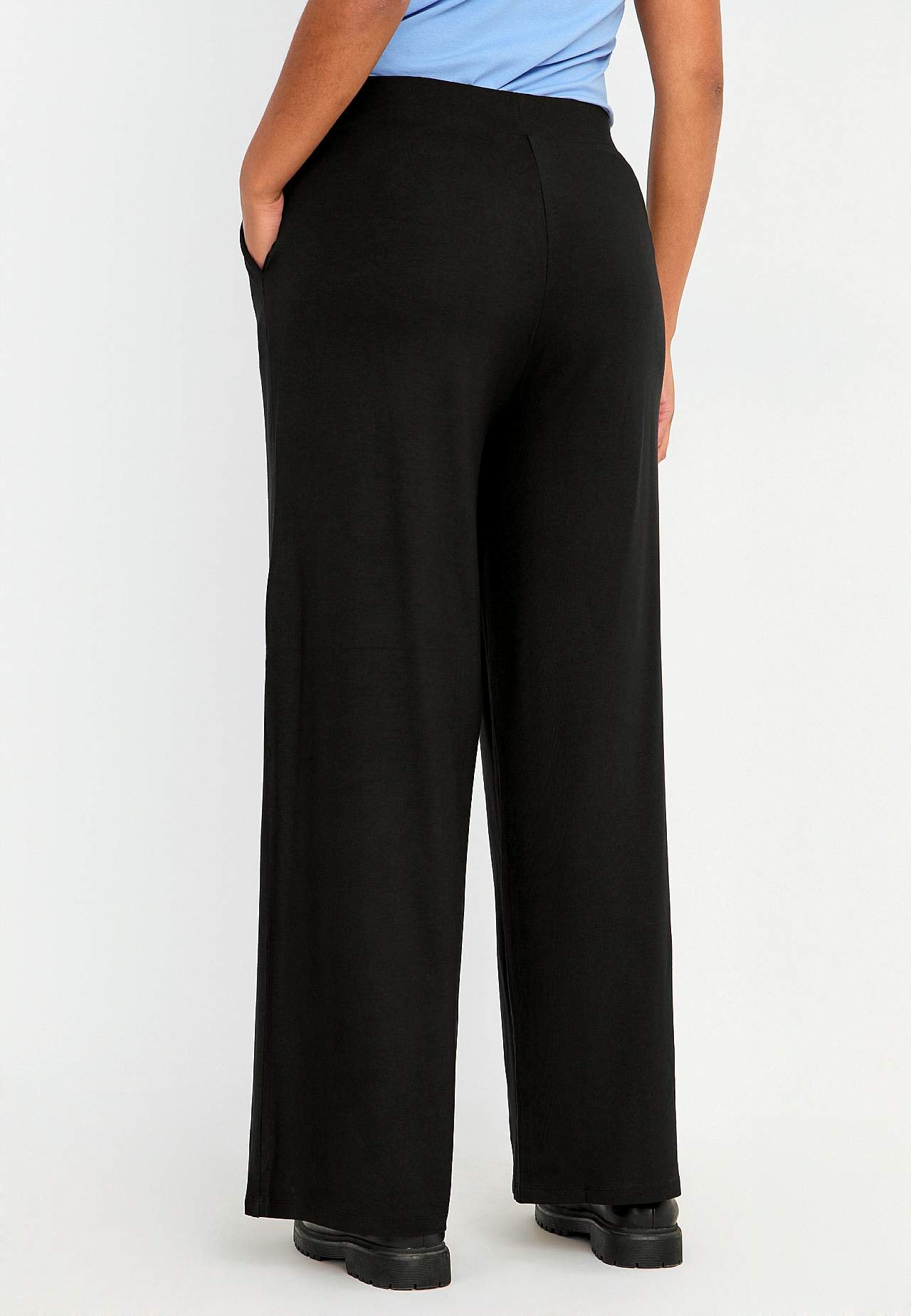 Wide jersey pants