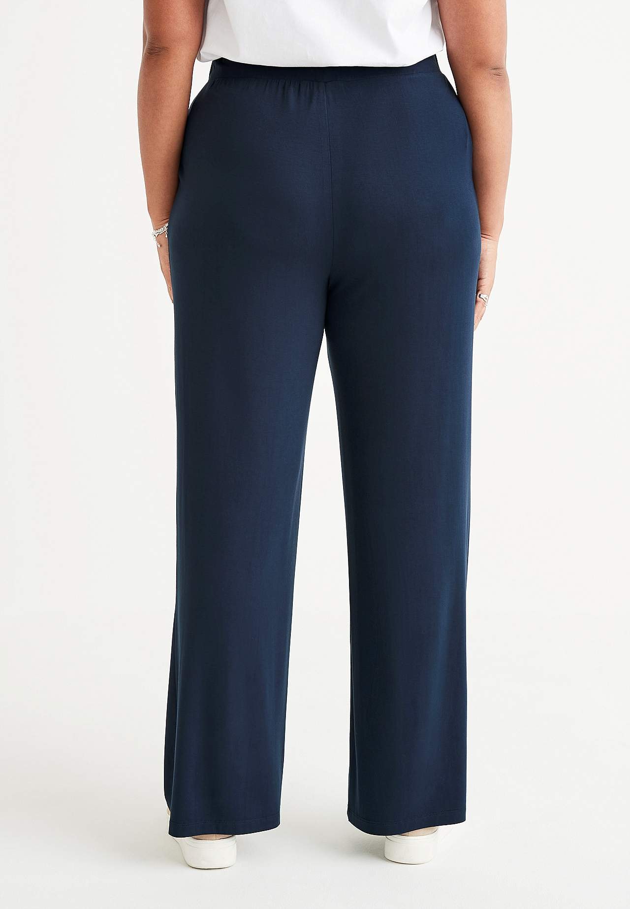 Wide jersey pants