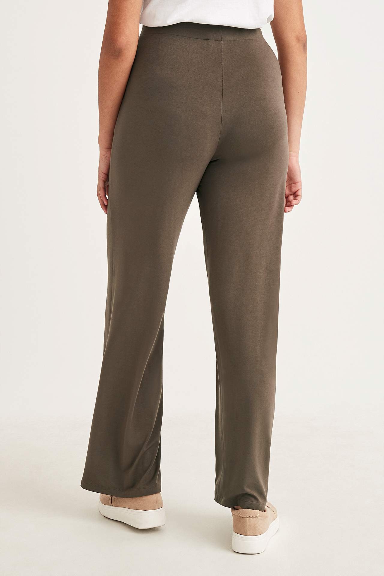 Wide jersey pants