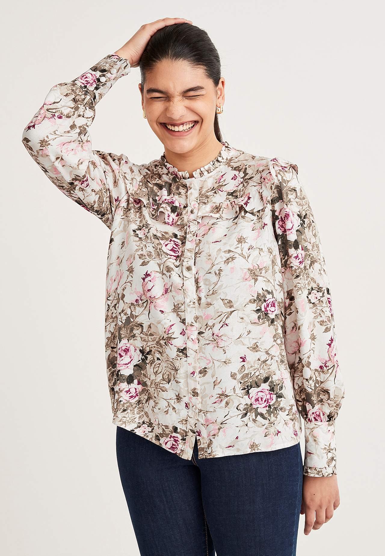 Patterned blouse Laura