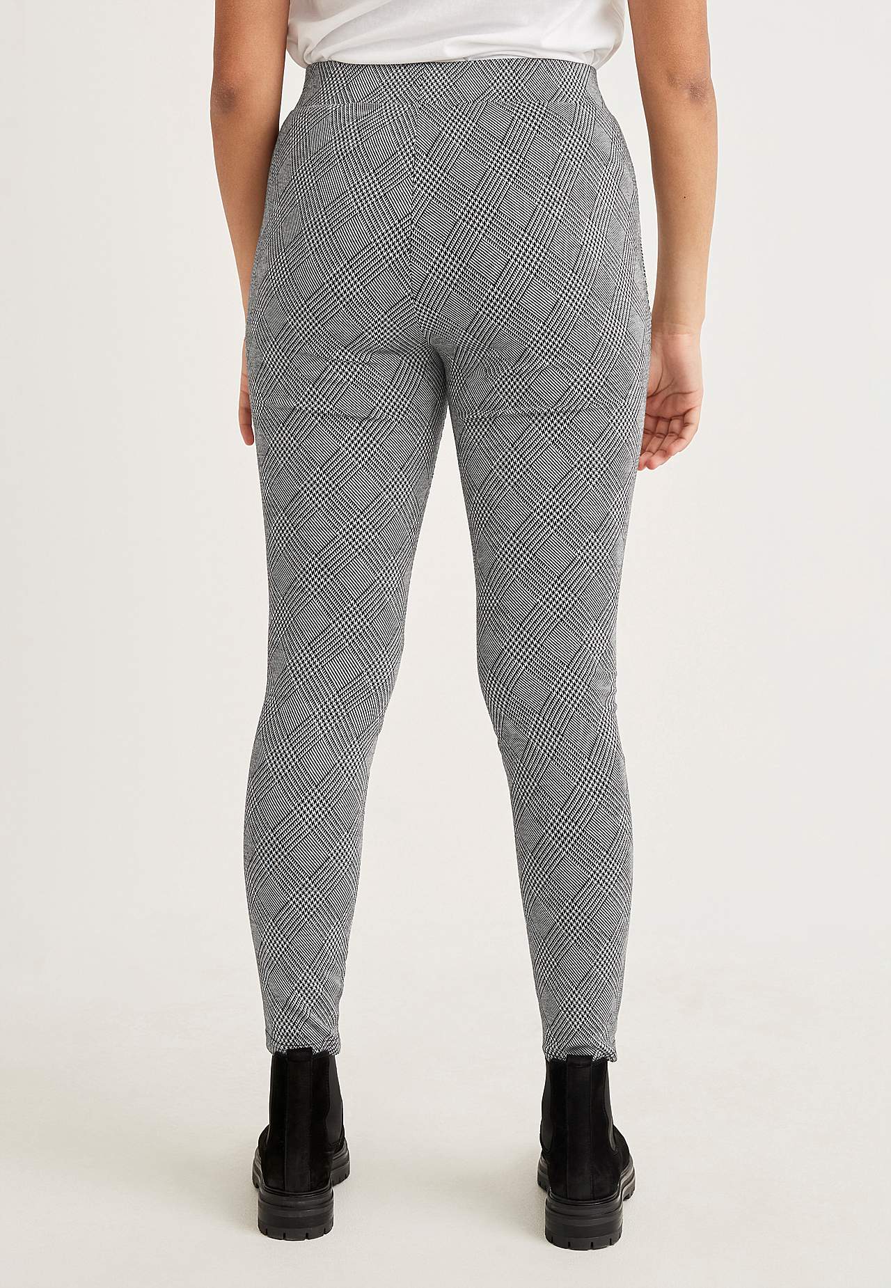 Checked leggings