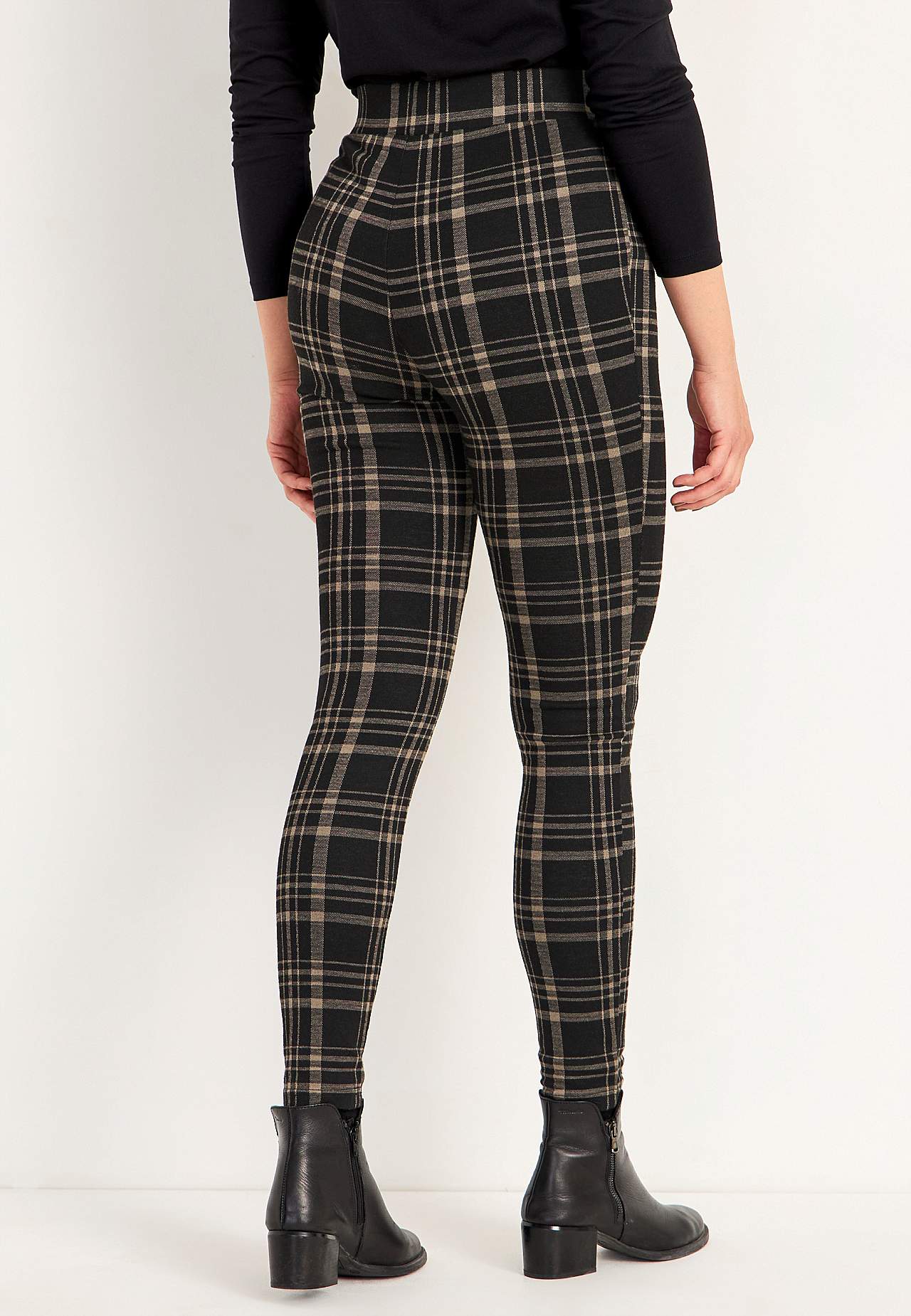 Checked leggings