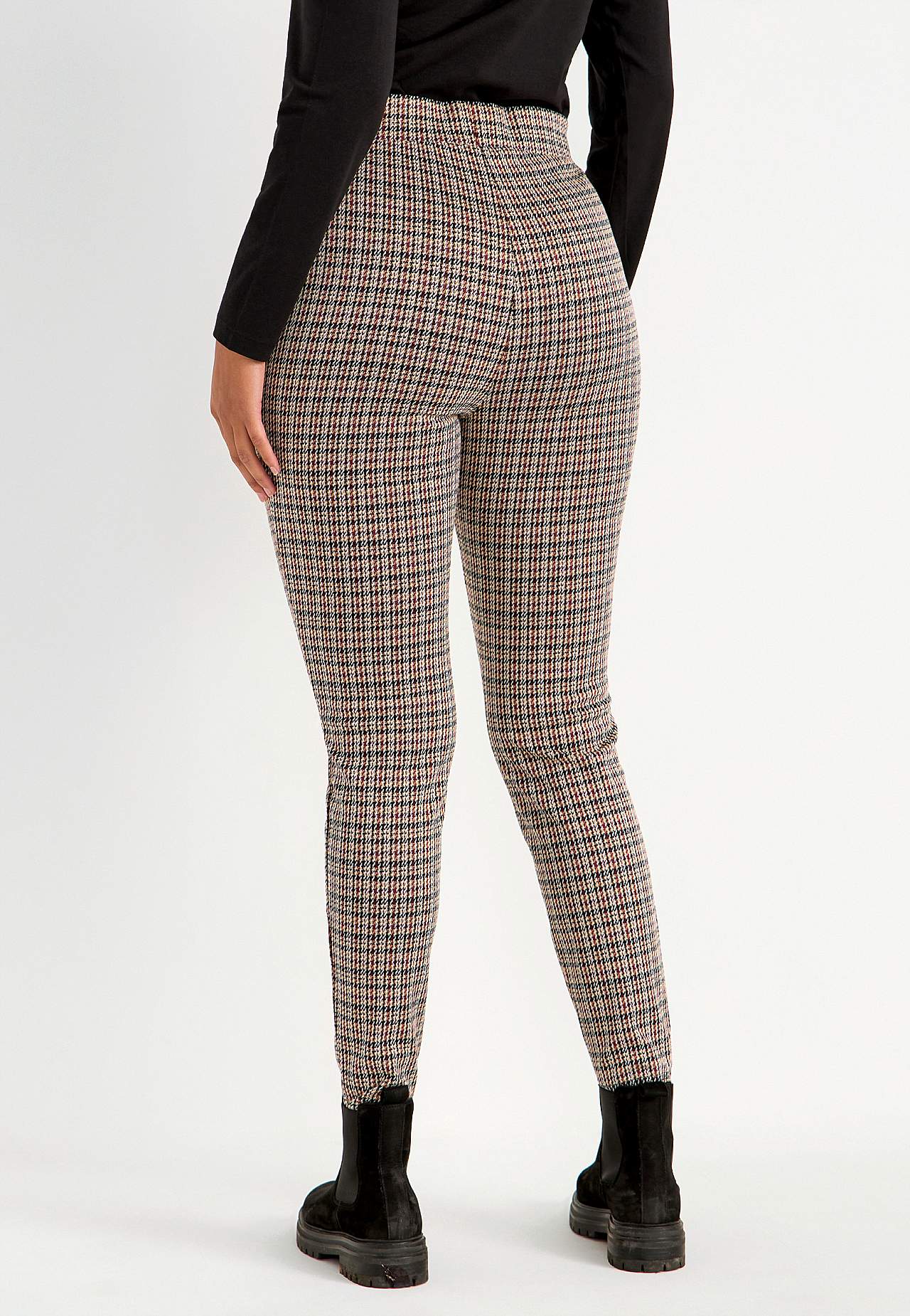 Checked leggings