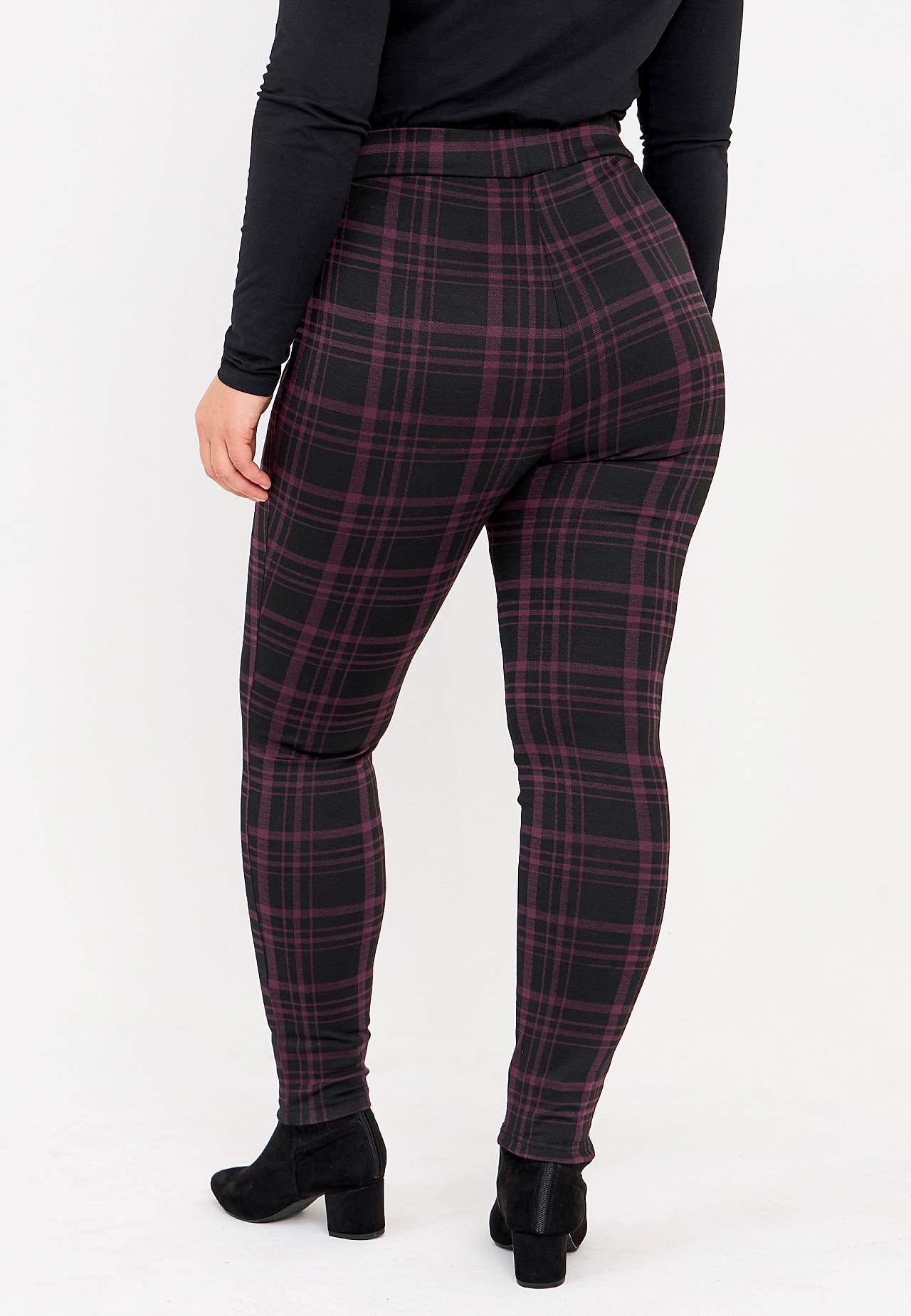 Checked leggings