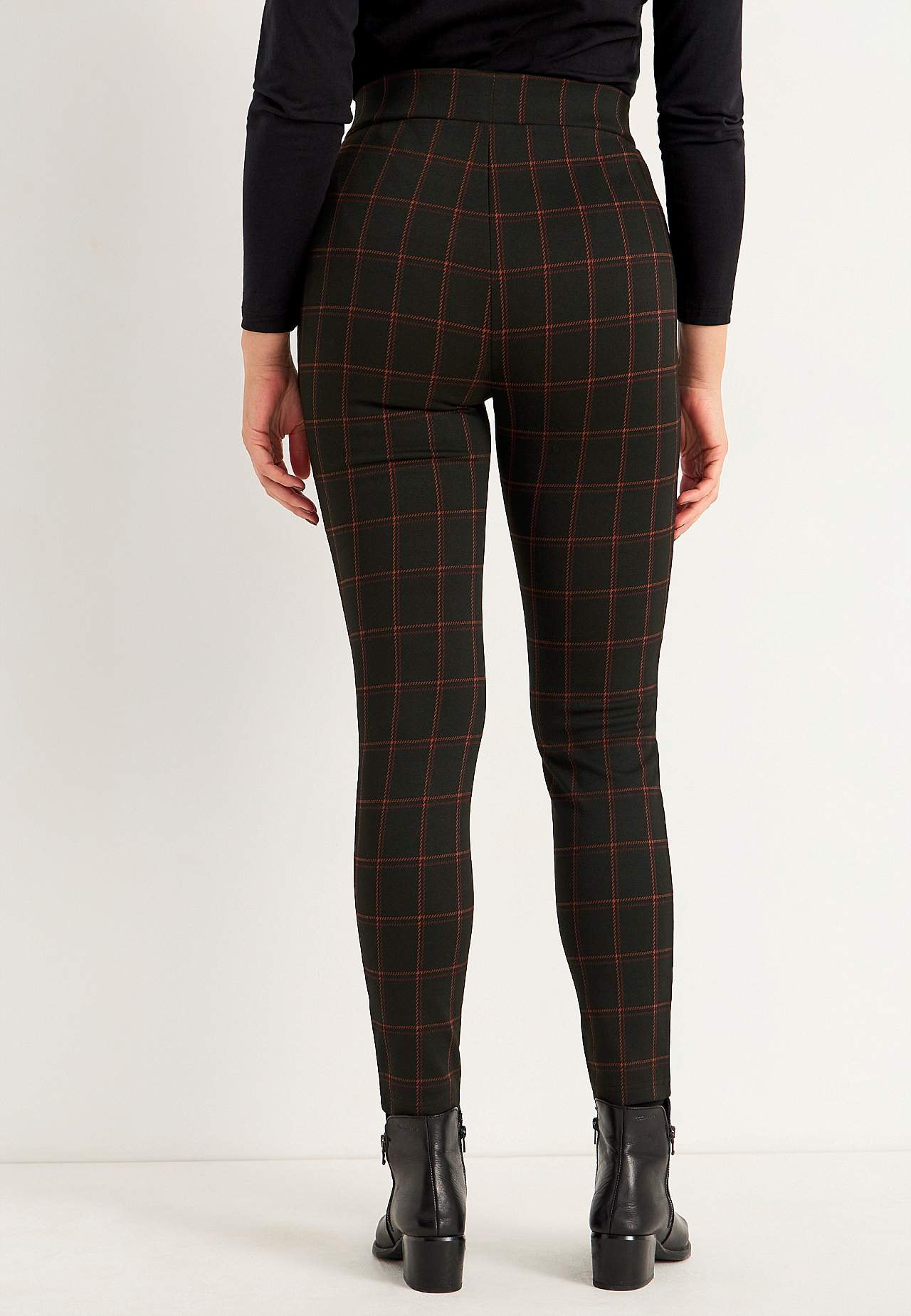 Checked leggings