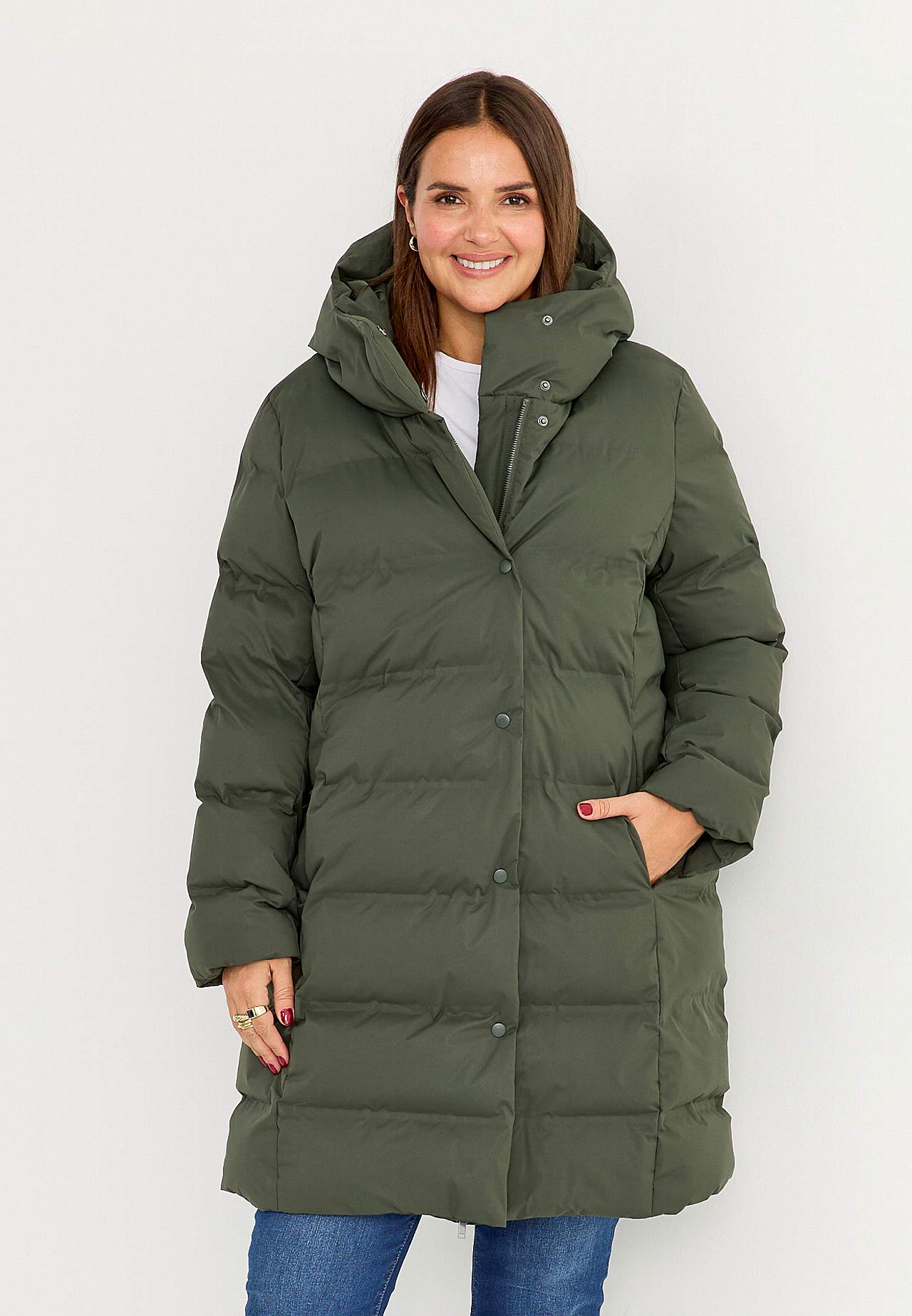 Jacket with down feel