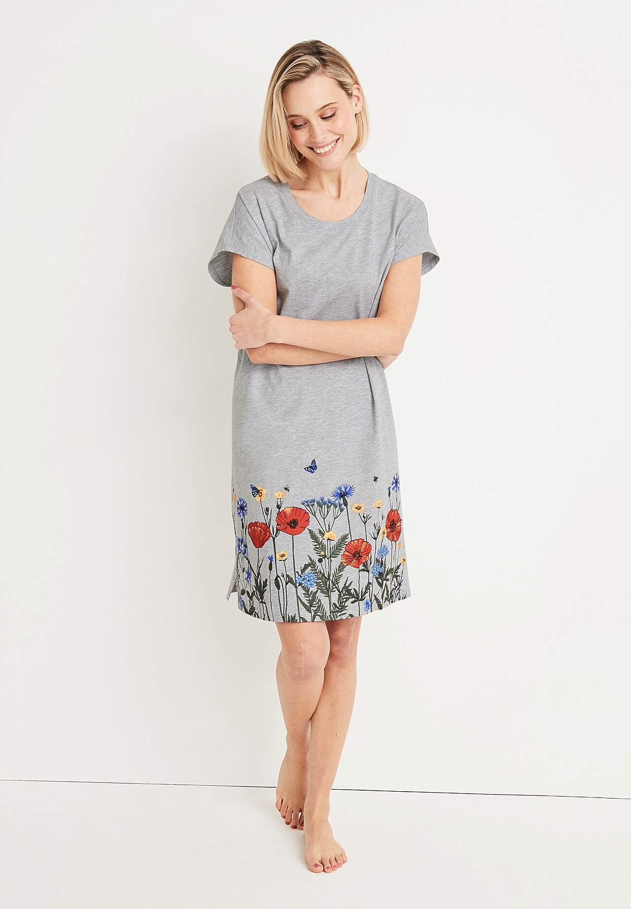 Nightdress in cotton 2-pack