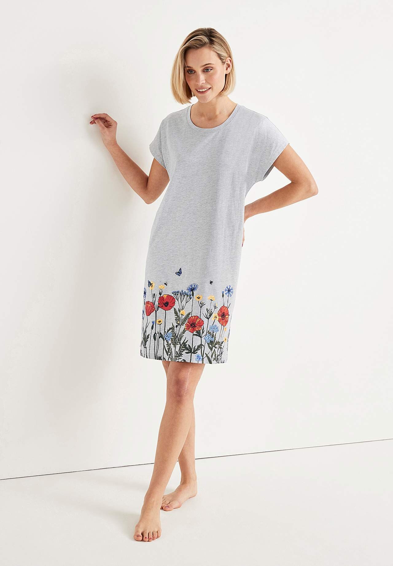 Nightdress in cotton 2-pack