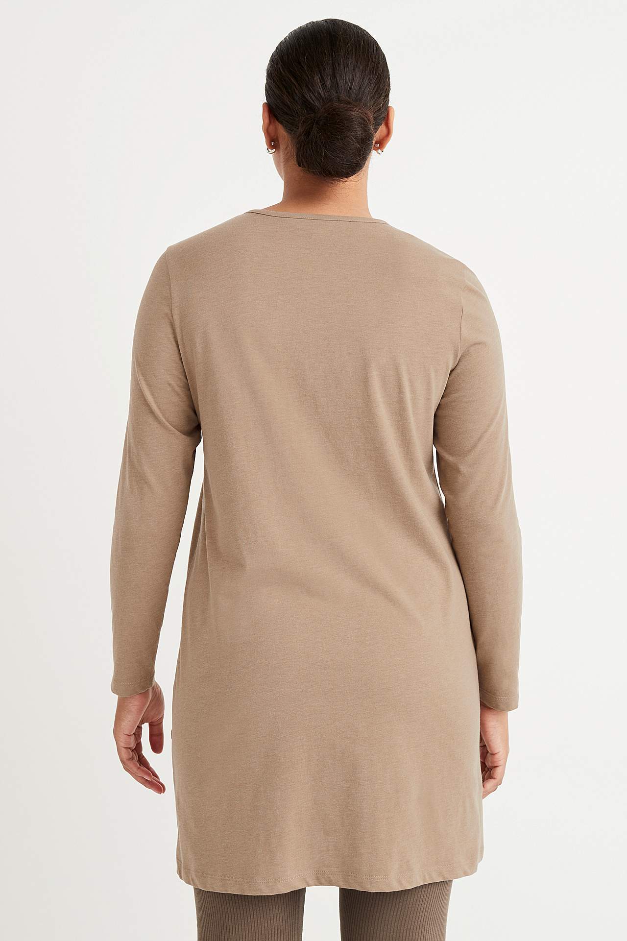 Long-sleeved jersey tuniq with pockets Hilda