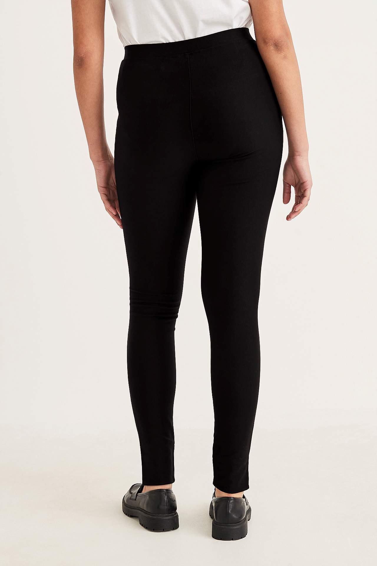 Leggings in jersey with stretch twill