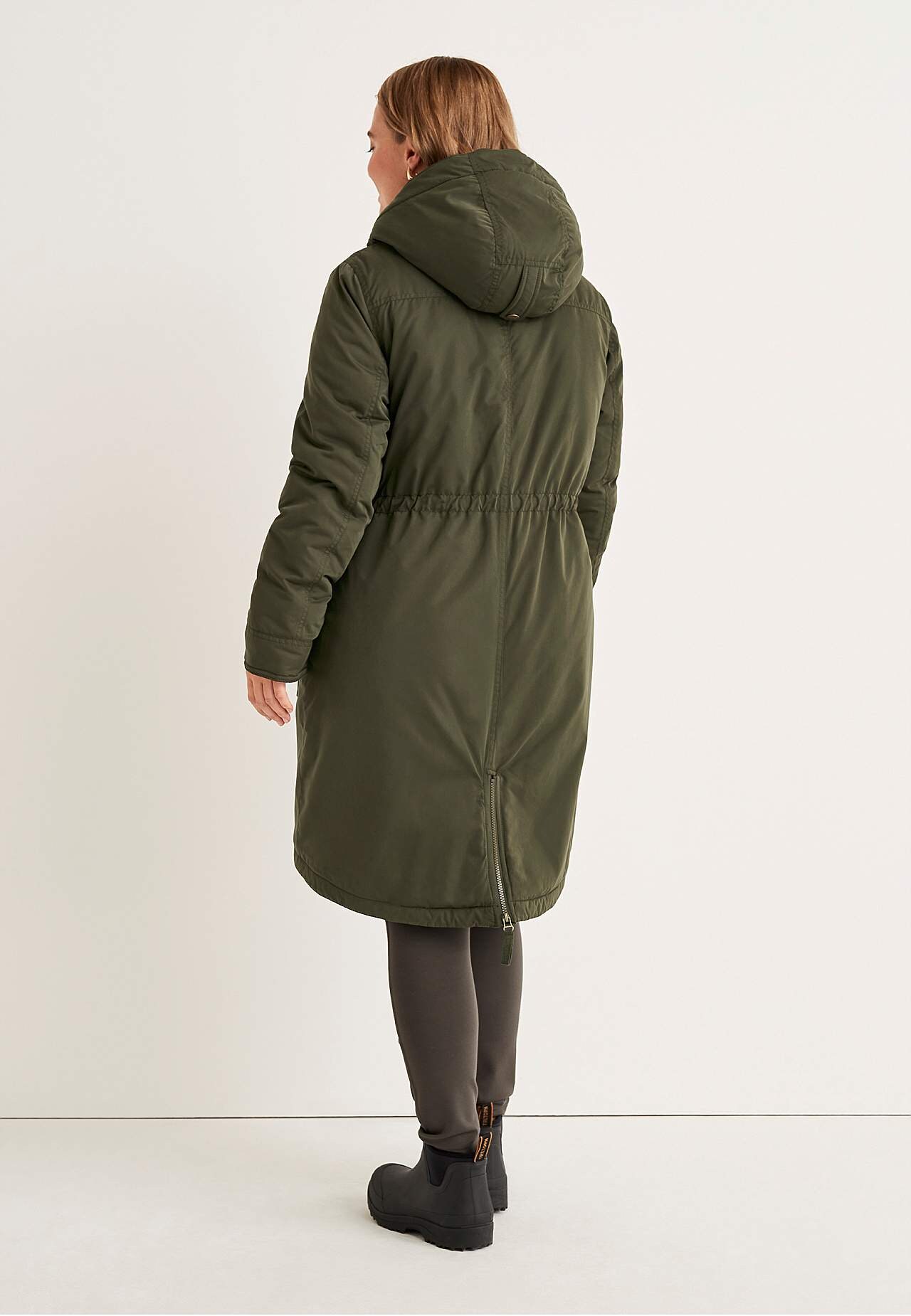 Parka with pile lined hood