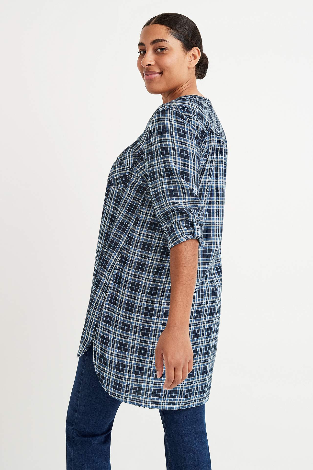 Checked tunic