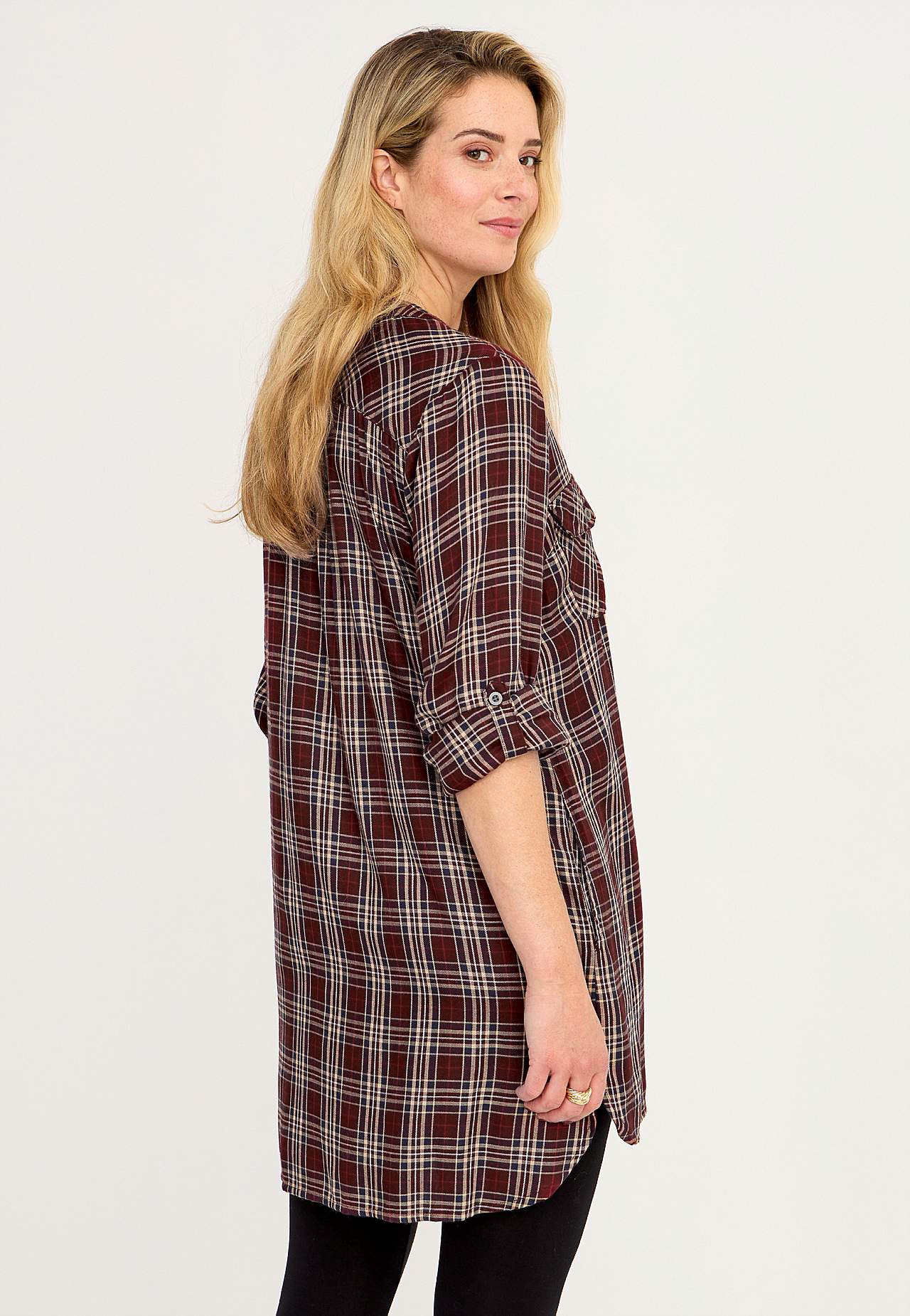 Checked tunic