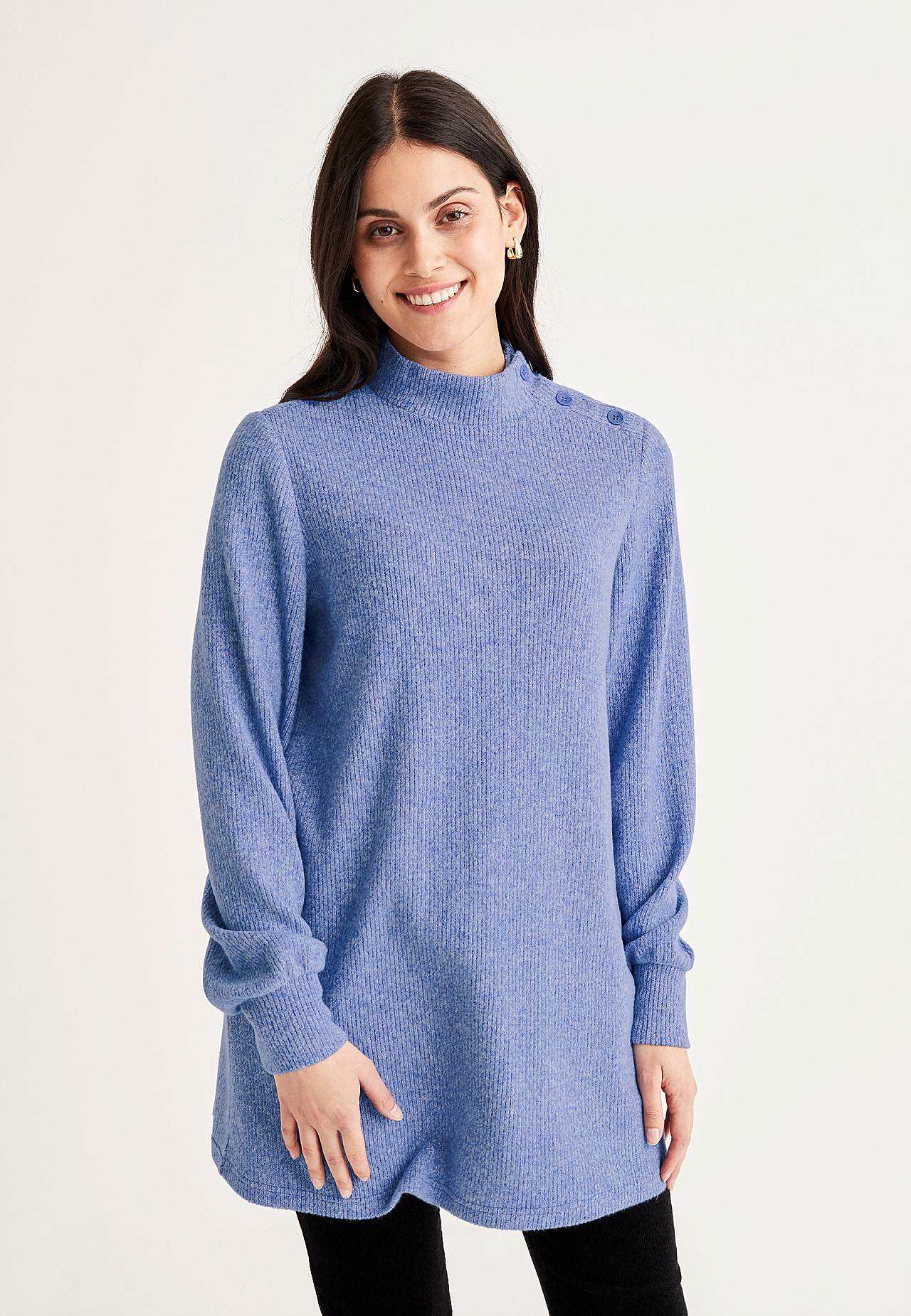 Soft tunic with turtleneck Beata
