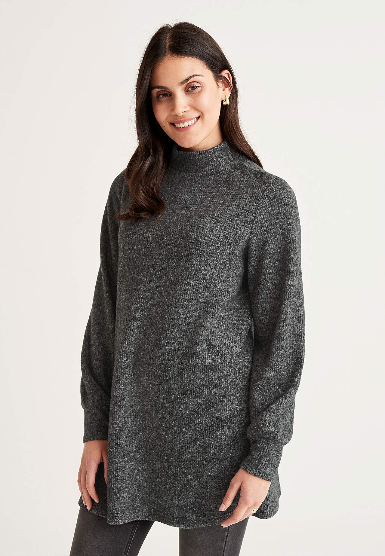 Soft tunic with turtleneck Beata