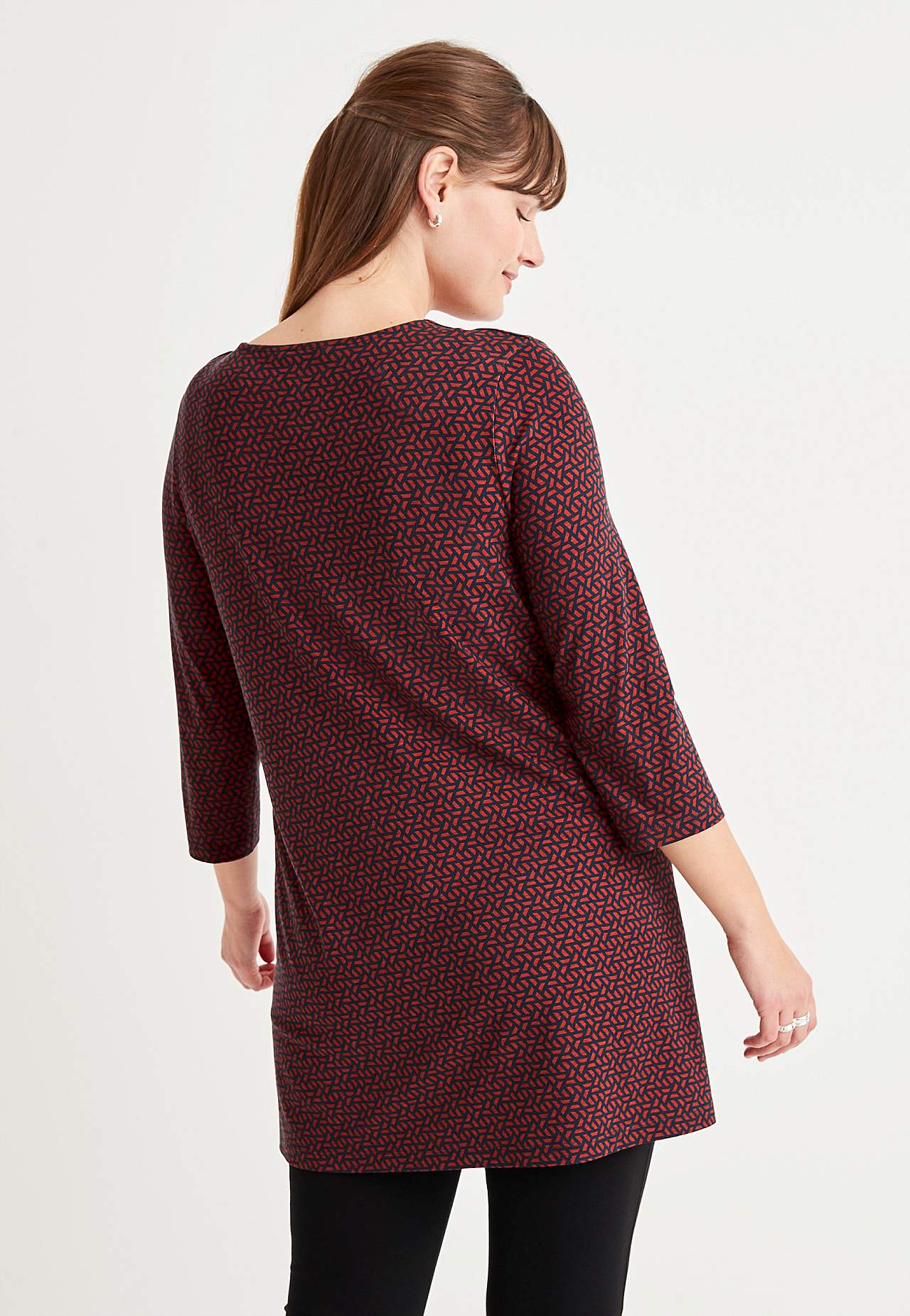 Patterned jersey tuniq