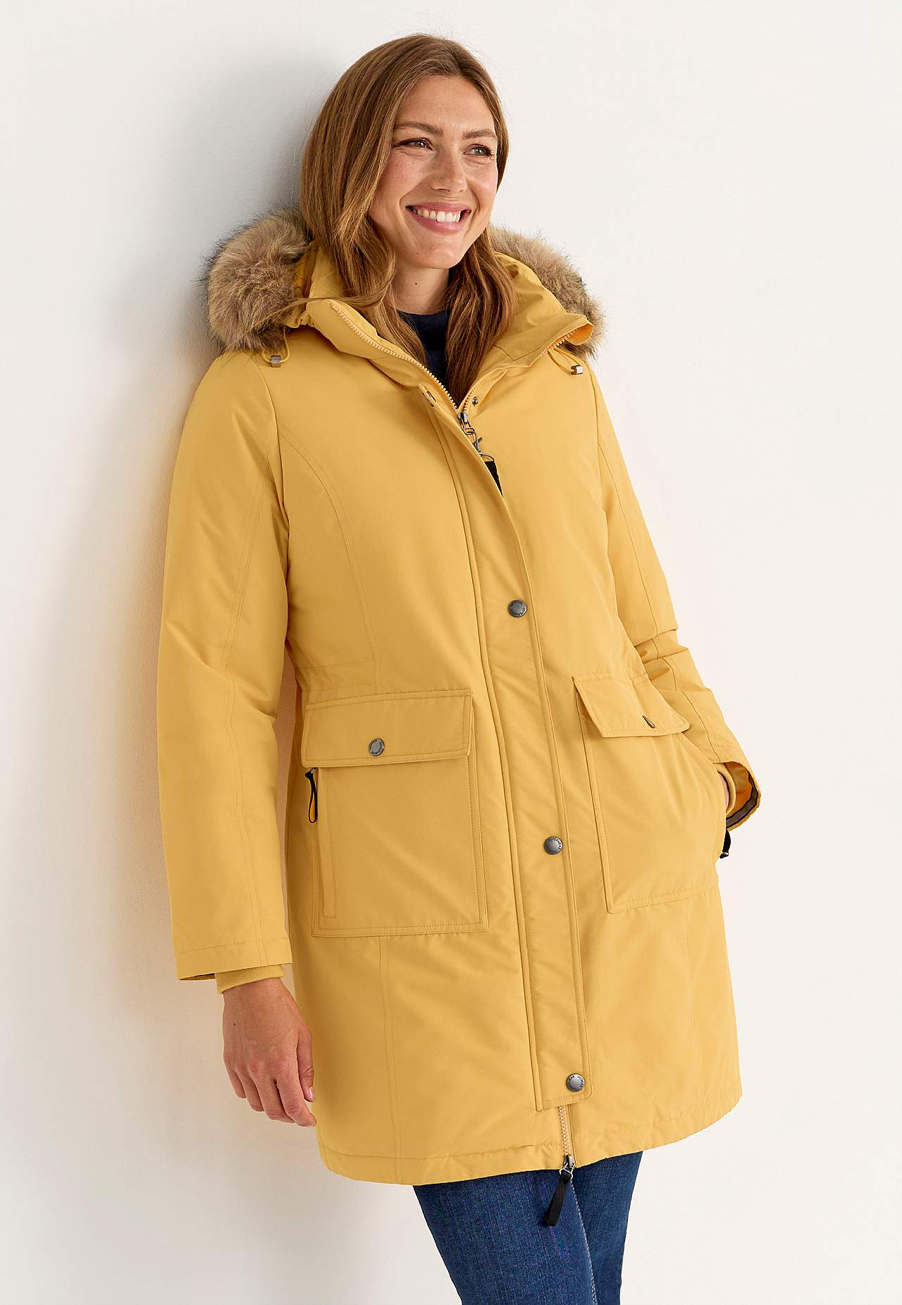 Warm-lined parka Ice