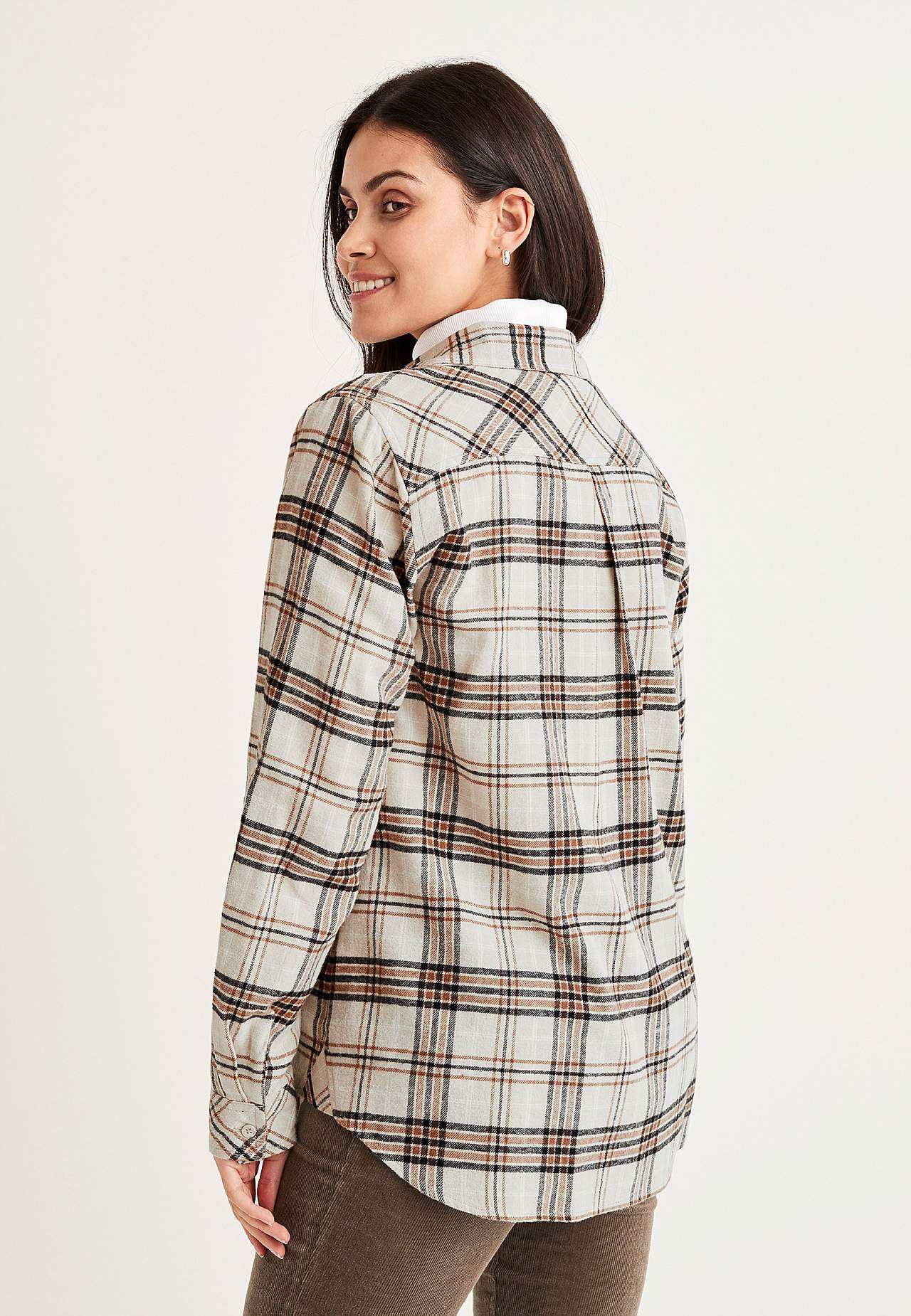 Checked flannel shirt