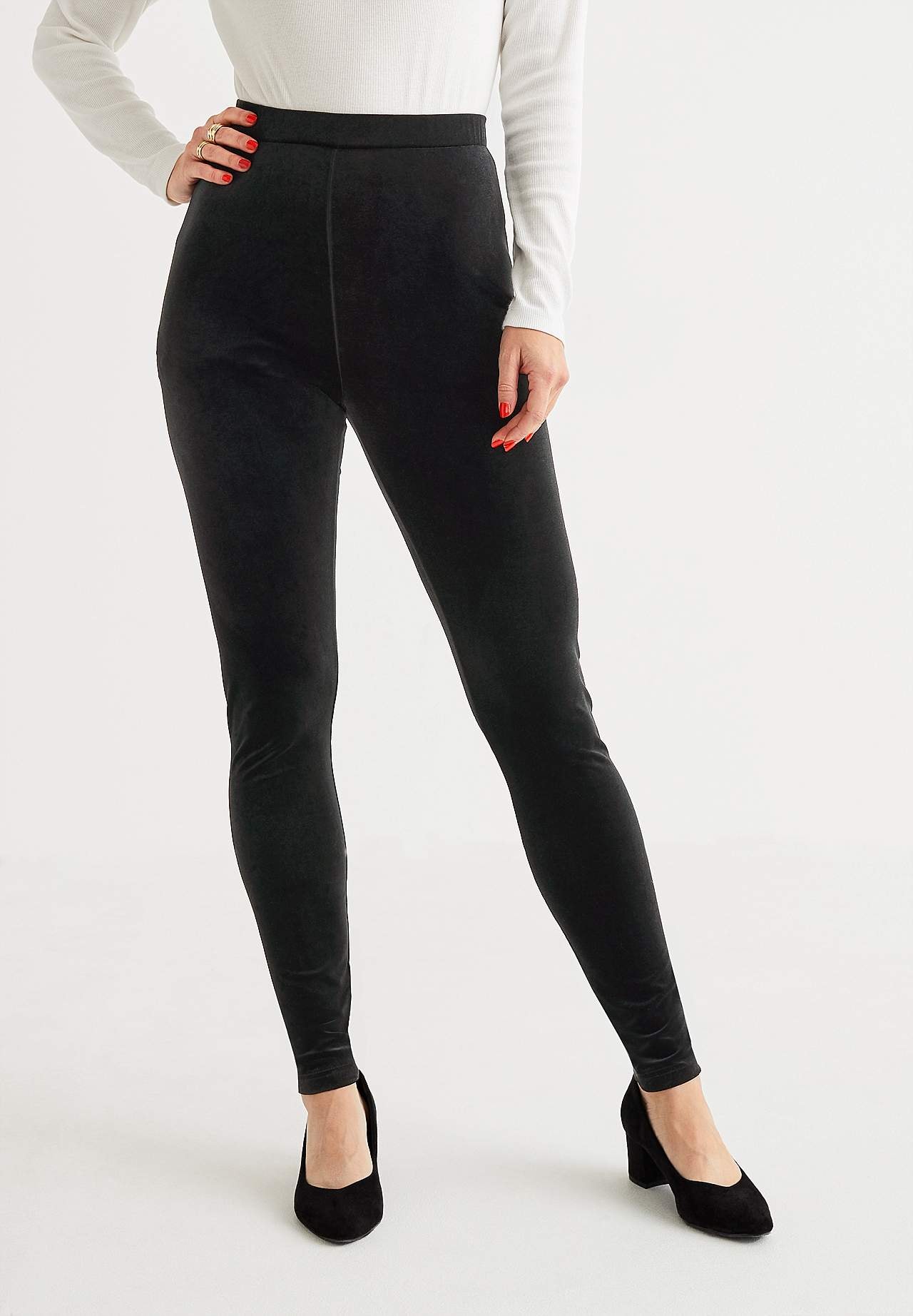 Leggings in velvet